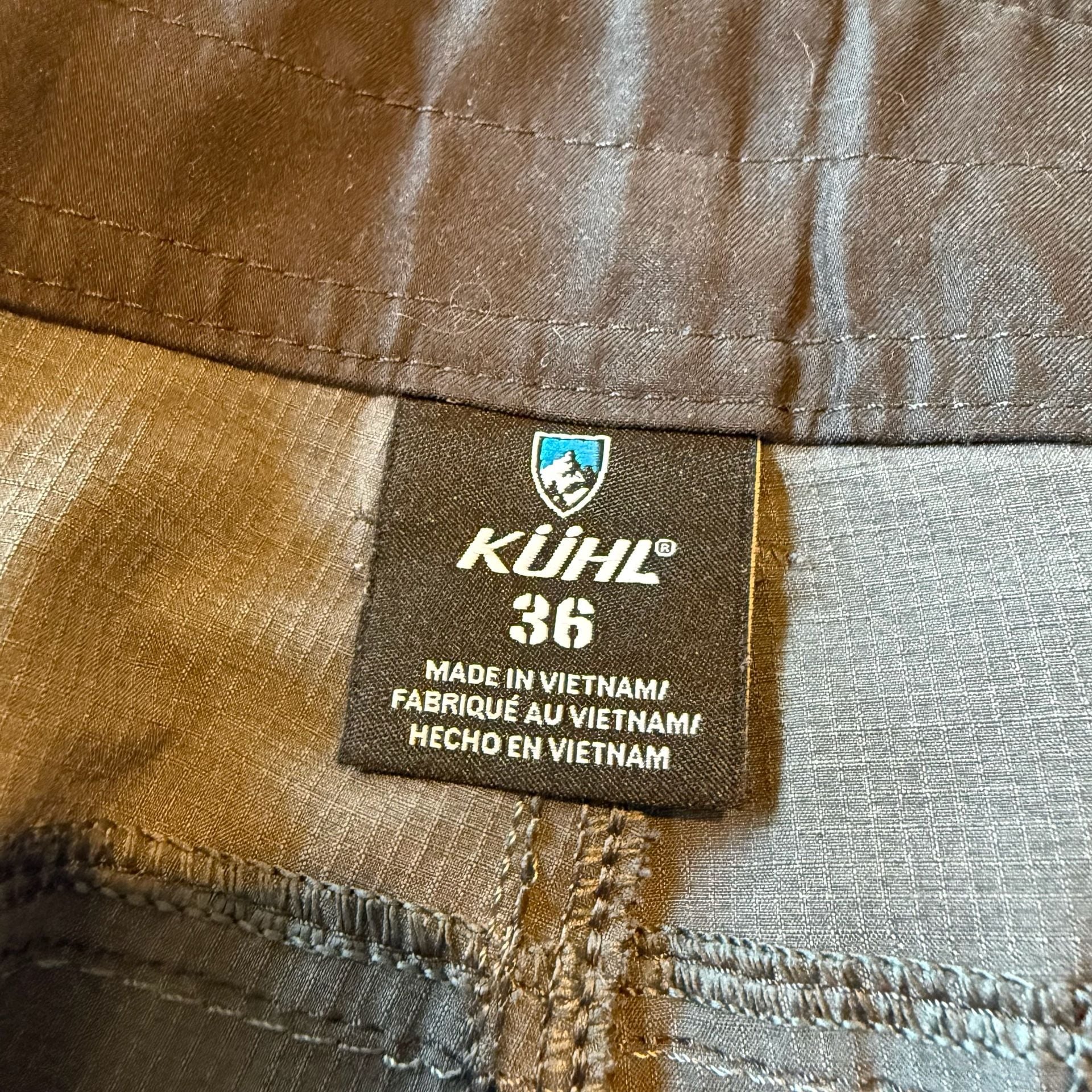 KUHL Silencr Kargo Shorts Mens 36 Gray Technical Hiking Outdoor Trail Utility M 4