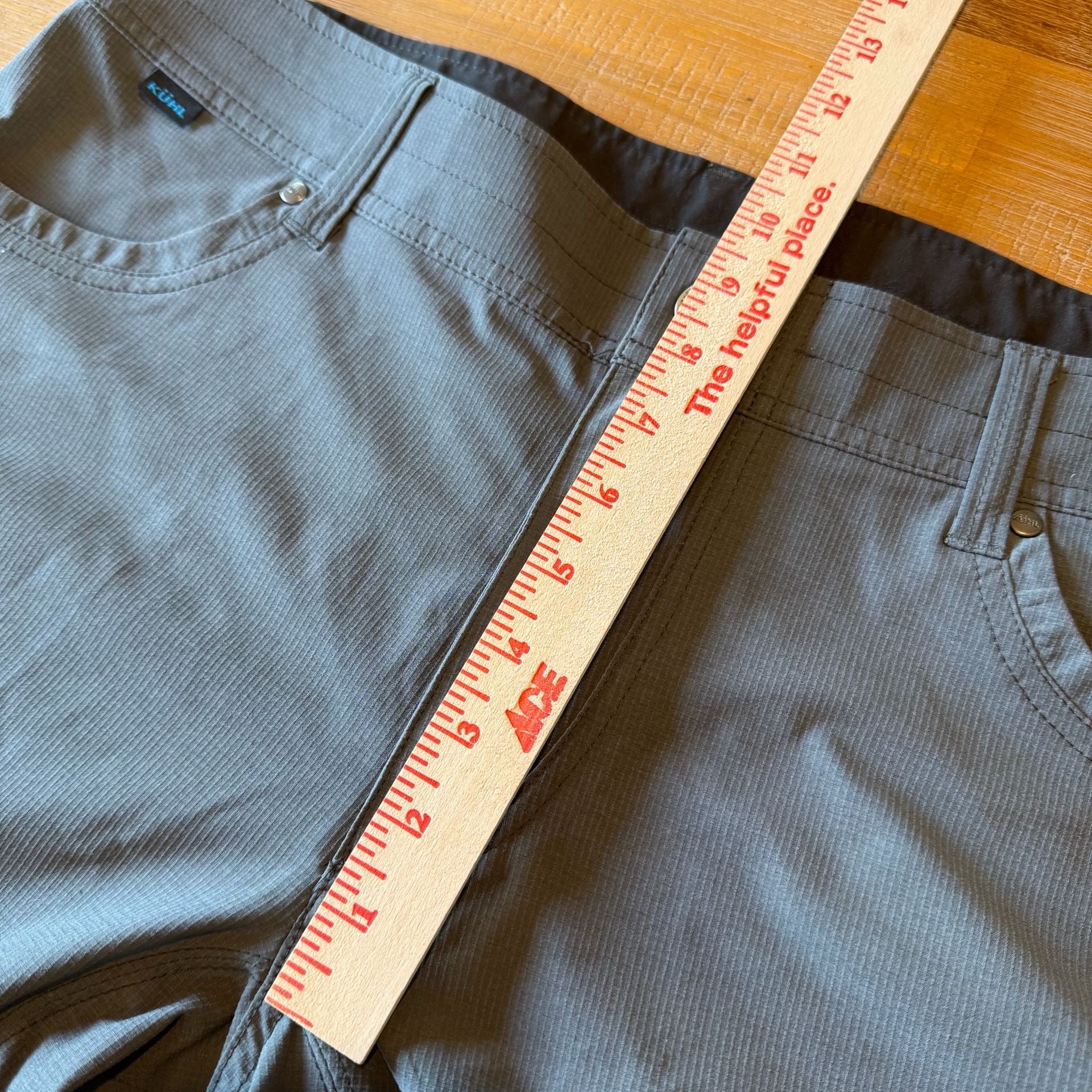 KUHL Silencr Kargo Shorts Mens 36 Gray Technical Hiking Outdoor Trail Utility M 6