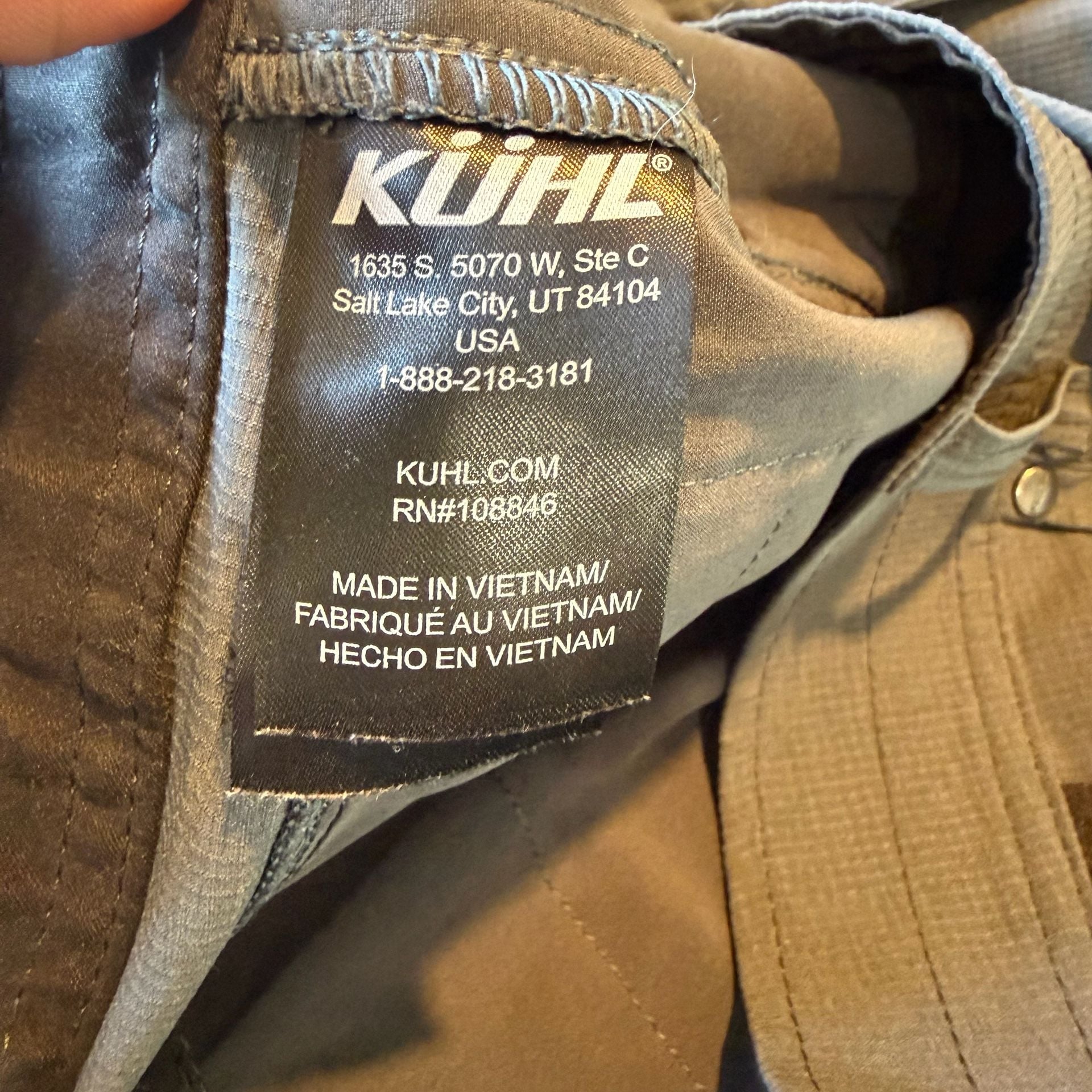KUHL Silencr Kargo Shorts Mens 36 Gray Technical Hiking Outdoor Trail Utility M 10