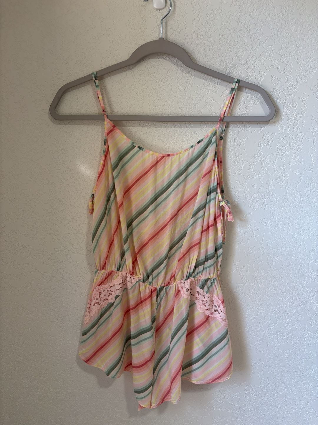 Victoria's Secret Striped Romper Size S Pastel 2