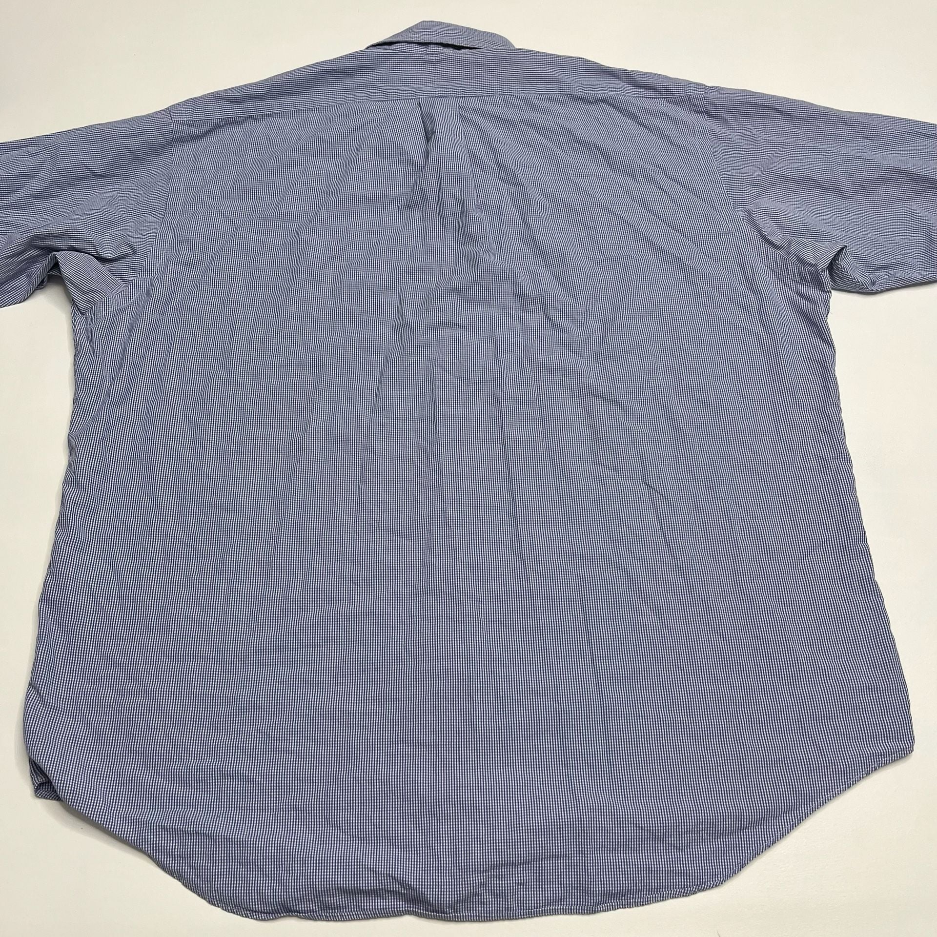 Ralph Lauren Button Down Shirt Size XL Blue Gingham 7