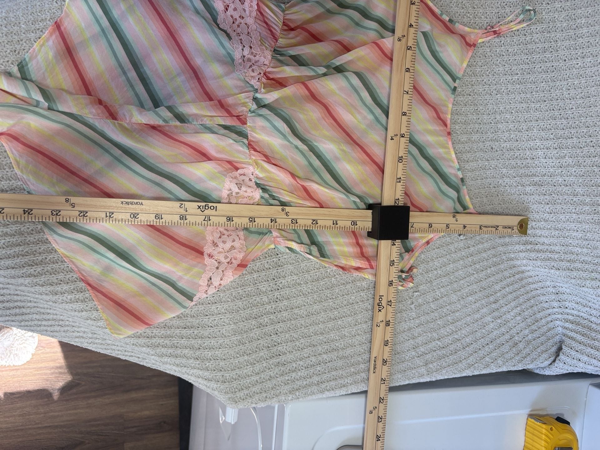 Victoria's Secret Striped Romper Size S Pastel 4