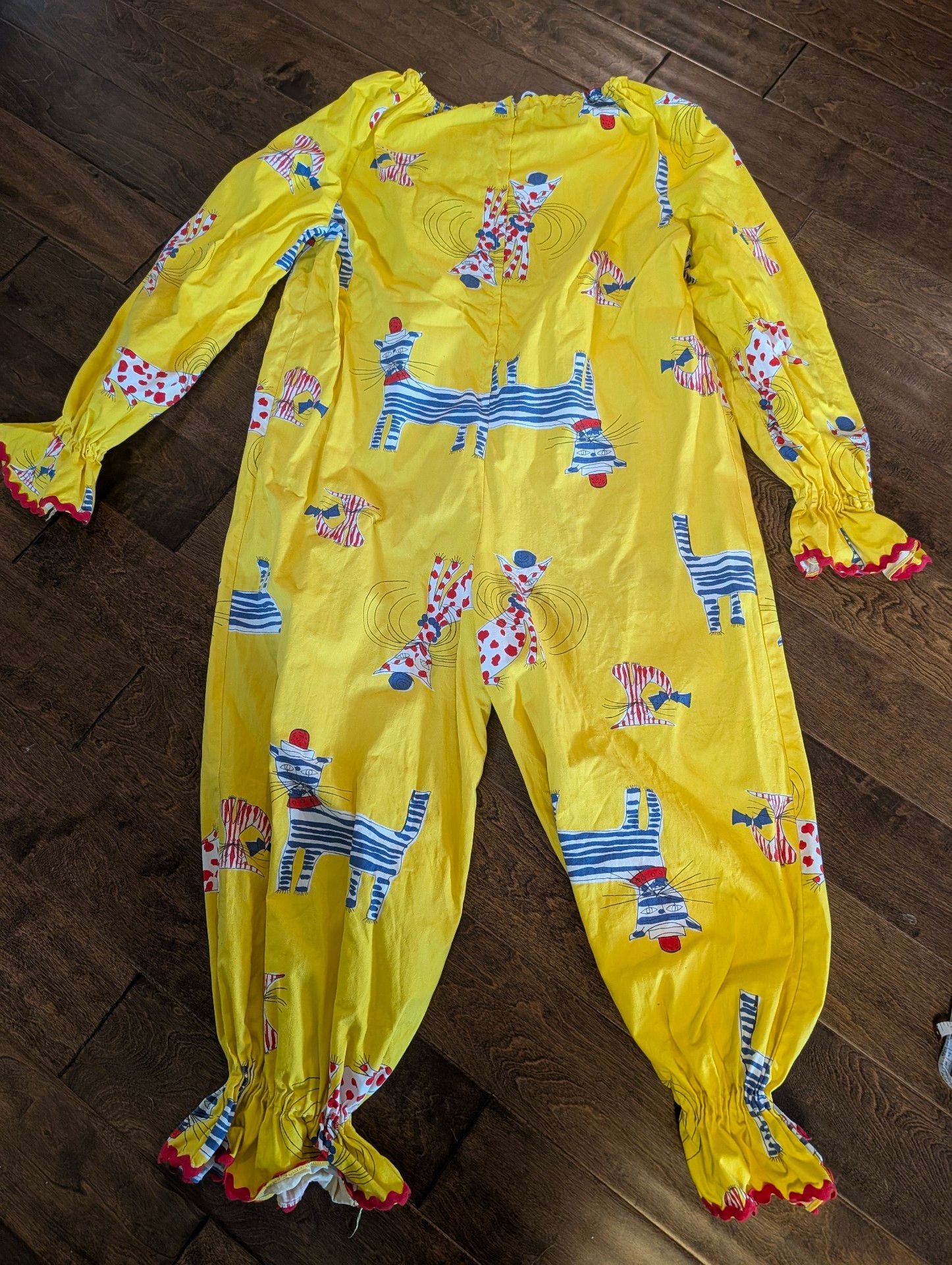Vintage Vibrant MCM 1950s 1960s Mid-Century Cat Jumpsuit/Halloween Costume 3