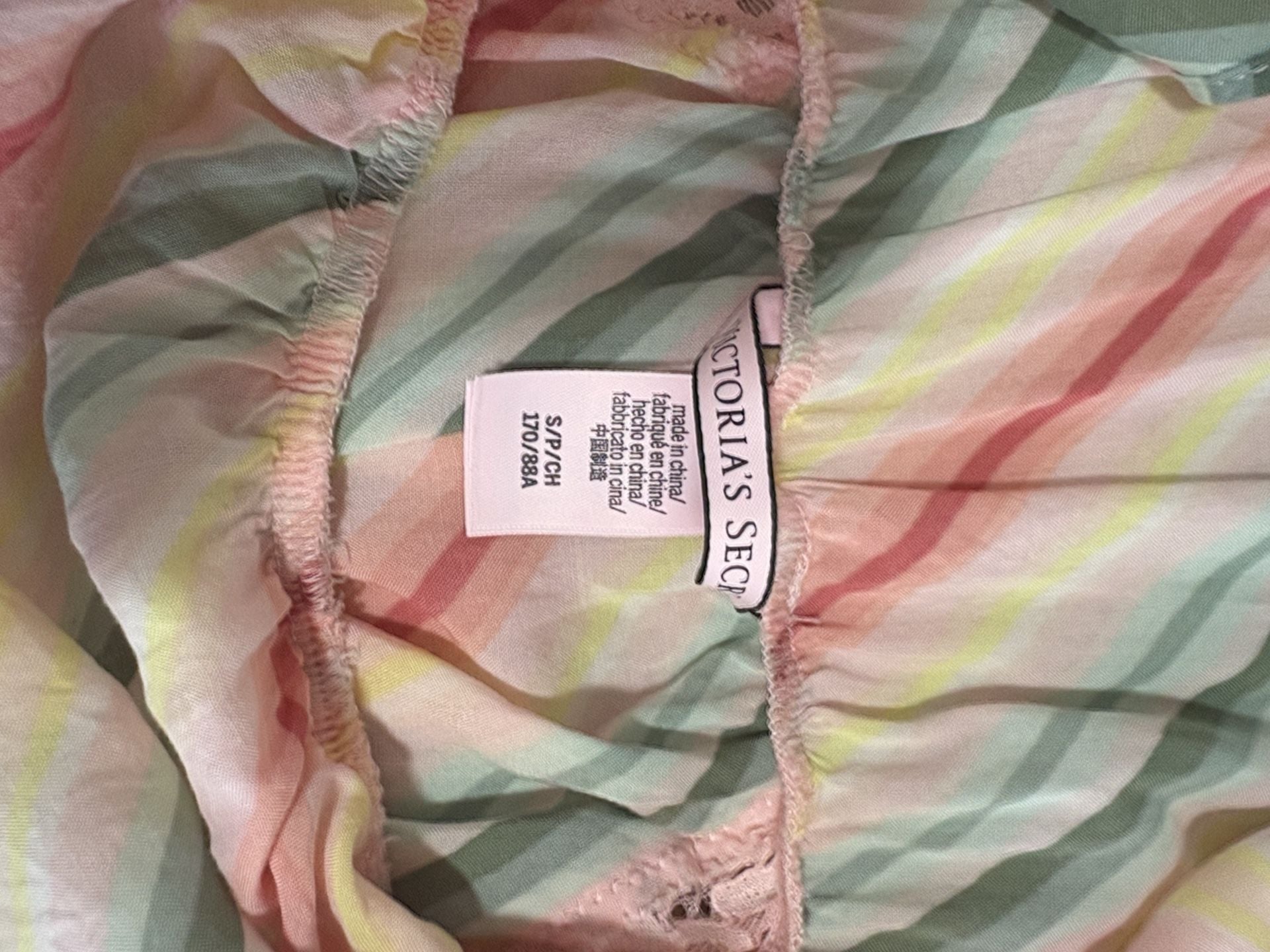 Victoria's Secret Striped Romper Size S Pastel 5