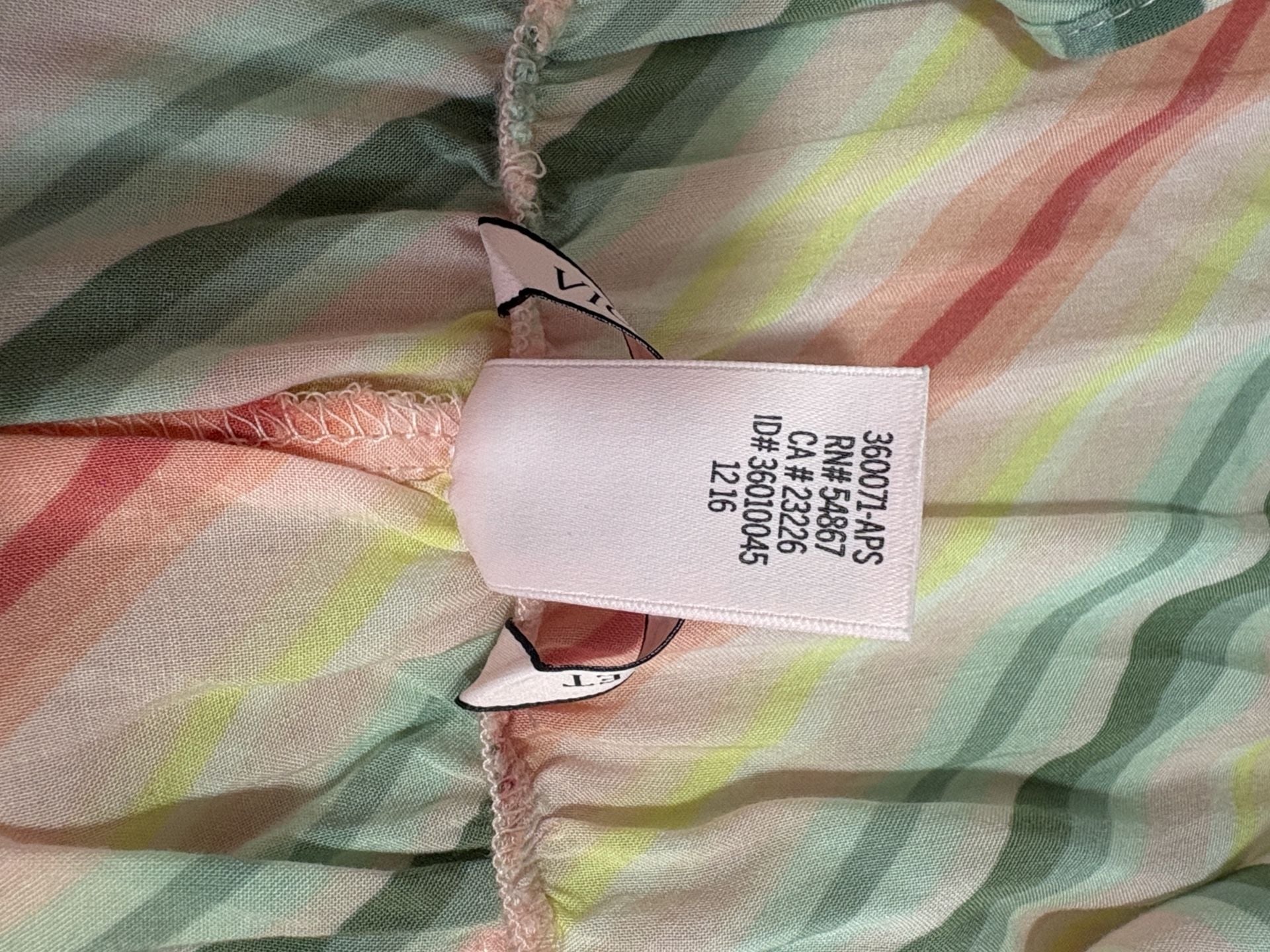 Victoria's Secret Striped Romper Size S Pastel 7