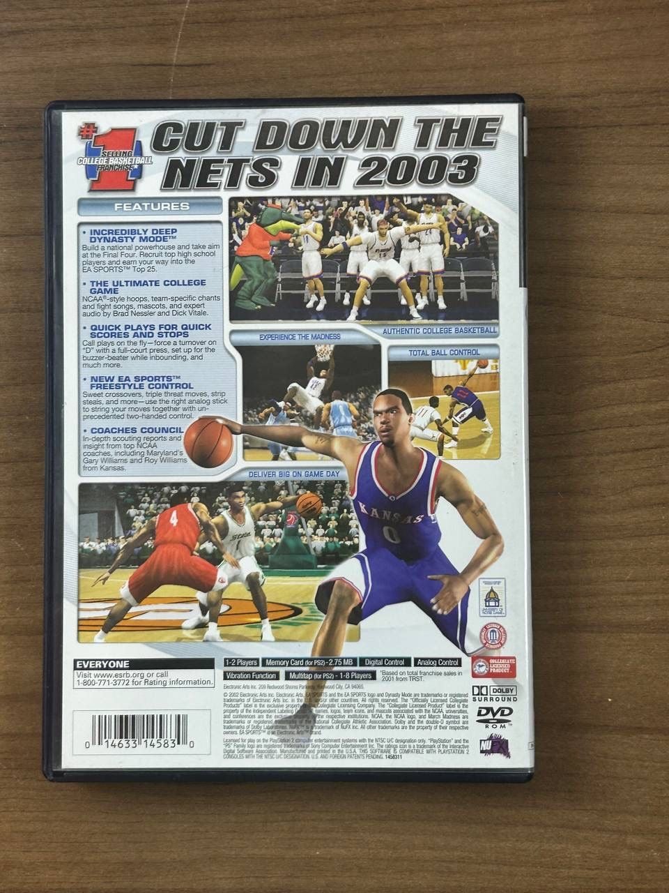 NCAA March Madness 2003 Sony PlayStation 2 PS2 Complete w/ Manual & Case 3