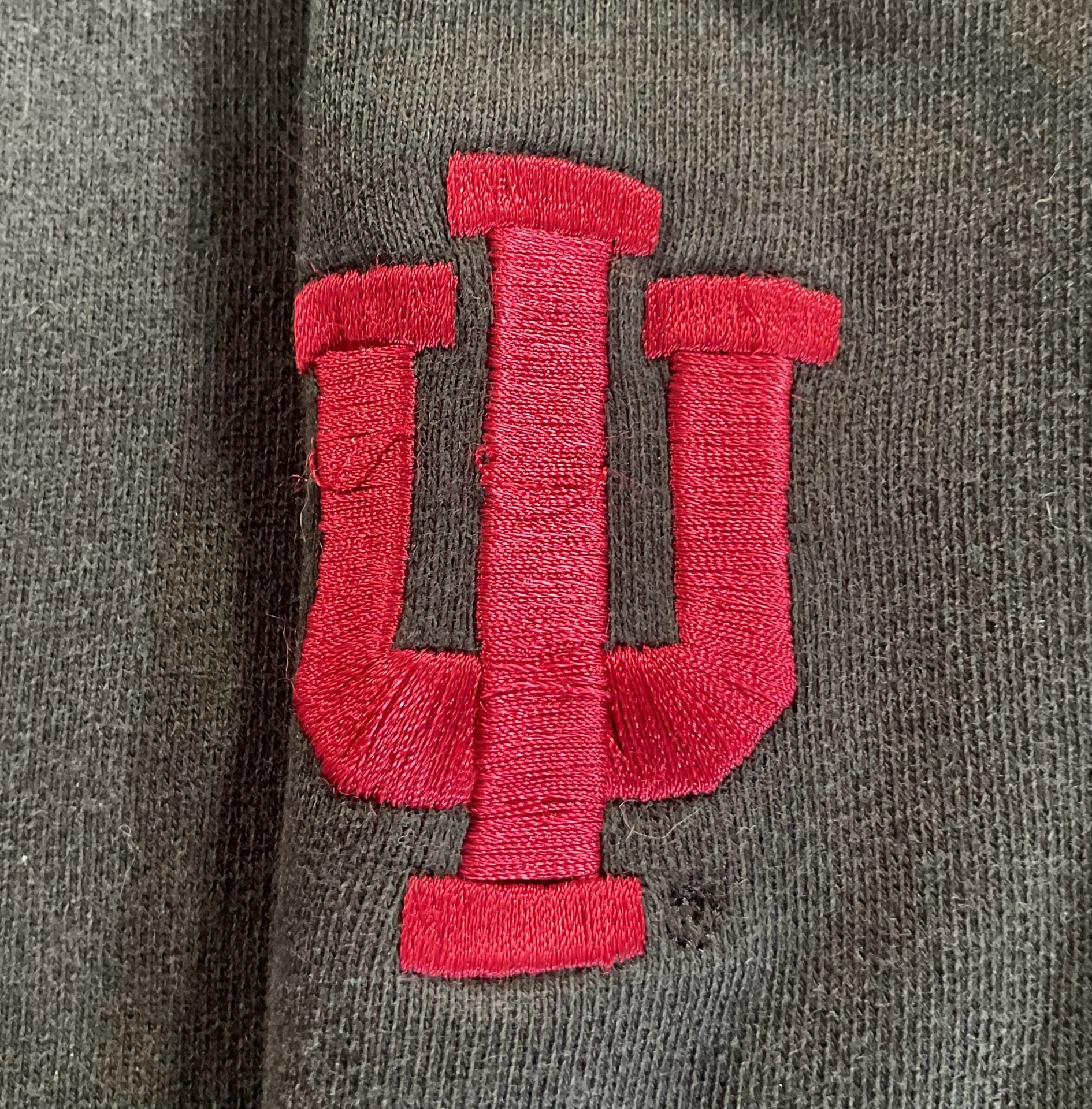 Vintage 90’s Oarsman Indiana Hoosiers Black Pullover Hoodie Sweatshirt 4
