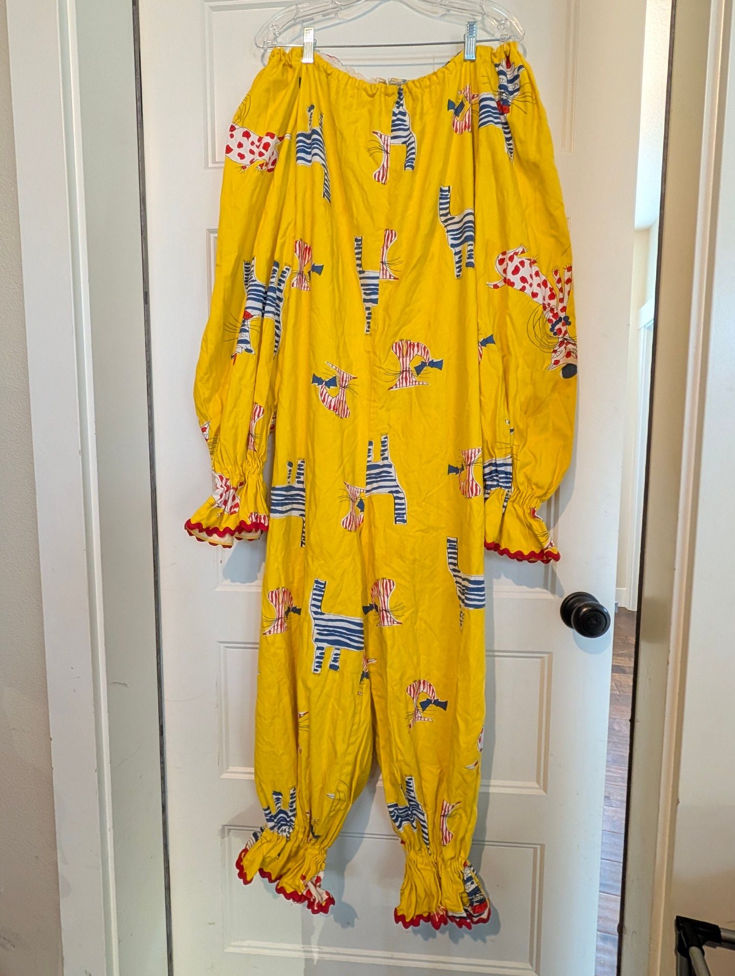 Vintage Vibrant MCM 1950s 1960s Mid-Century Cat Jumpsuit/Halloween Costume 8