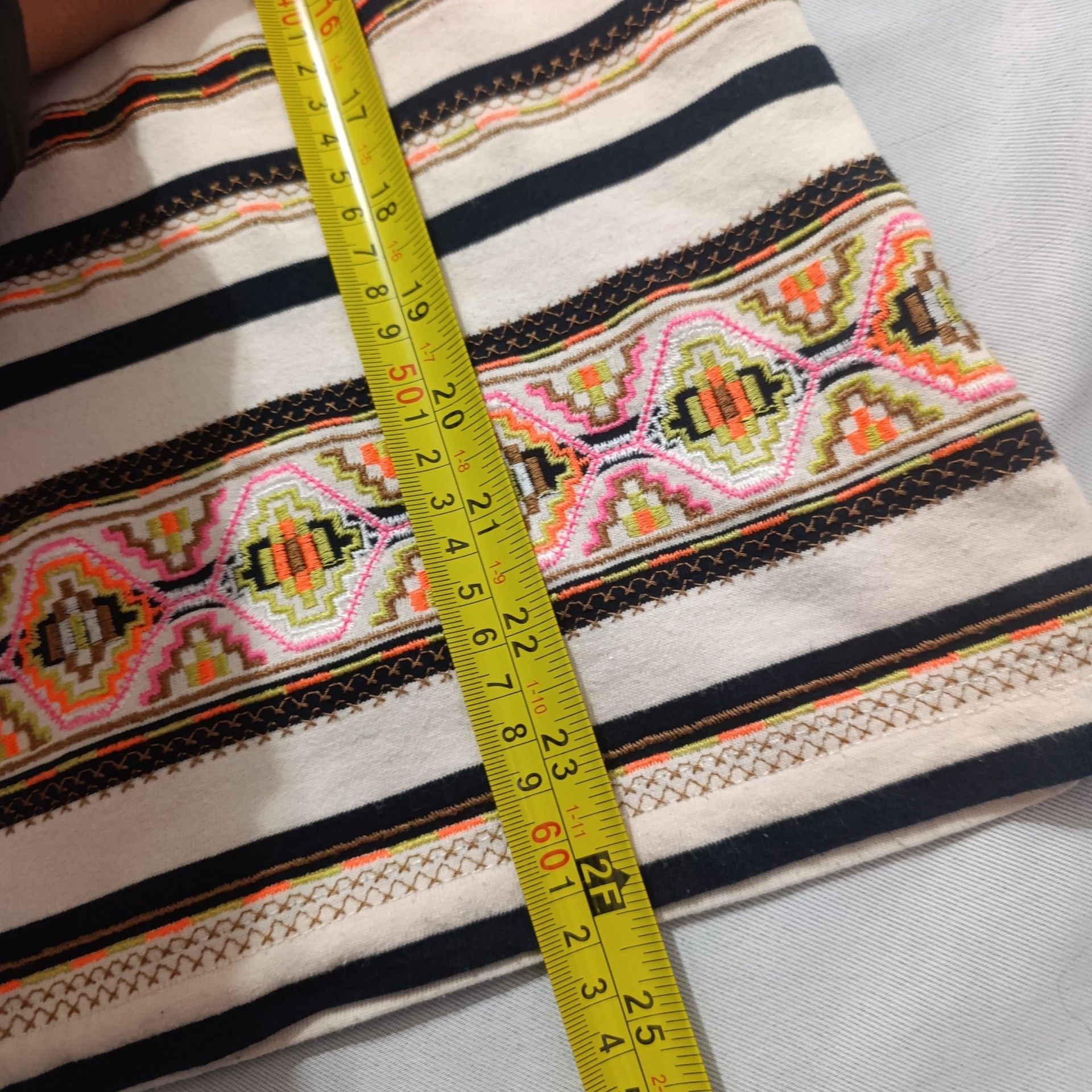 J.Crew Striped Embroidered Top Size M 7