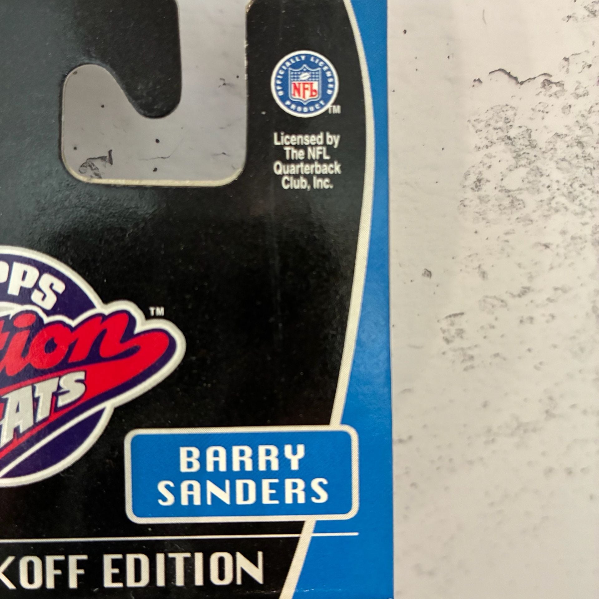 Vtg Topps Action Flats Barry Sanders Kickoff Edition Figure And Card New 2