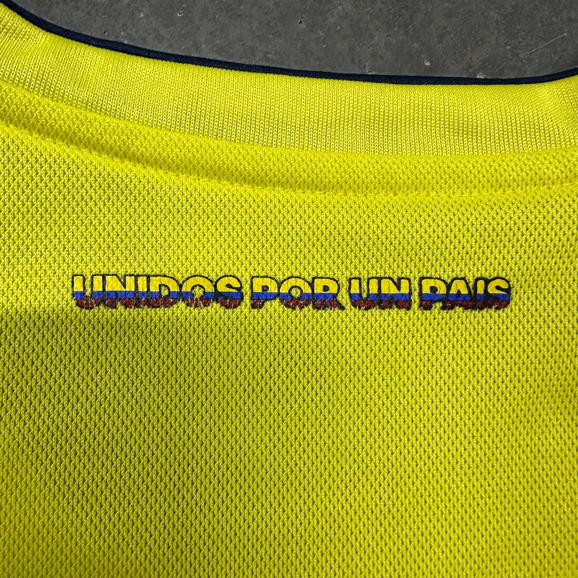 Adidas Colombia 2018 World Cup Soccer Jersey Climalite Size M Russia Patch 12