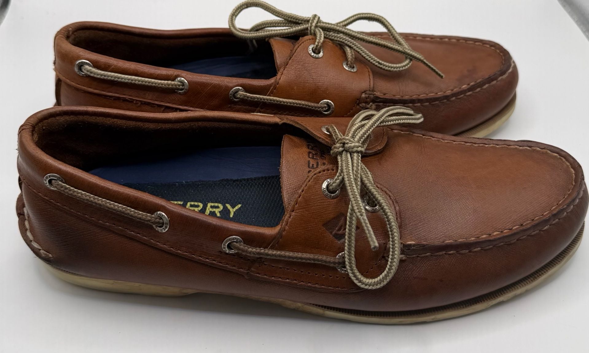 Sperry Top-Sider Boat Shoes Size 11M Brown Leather 3