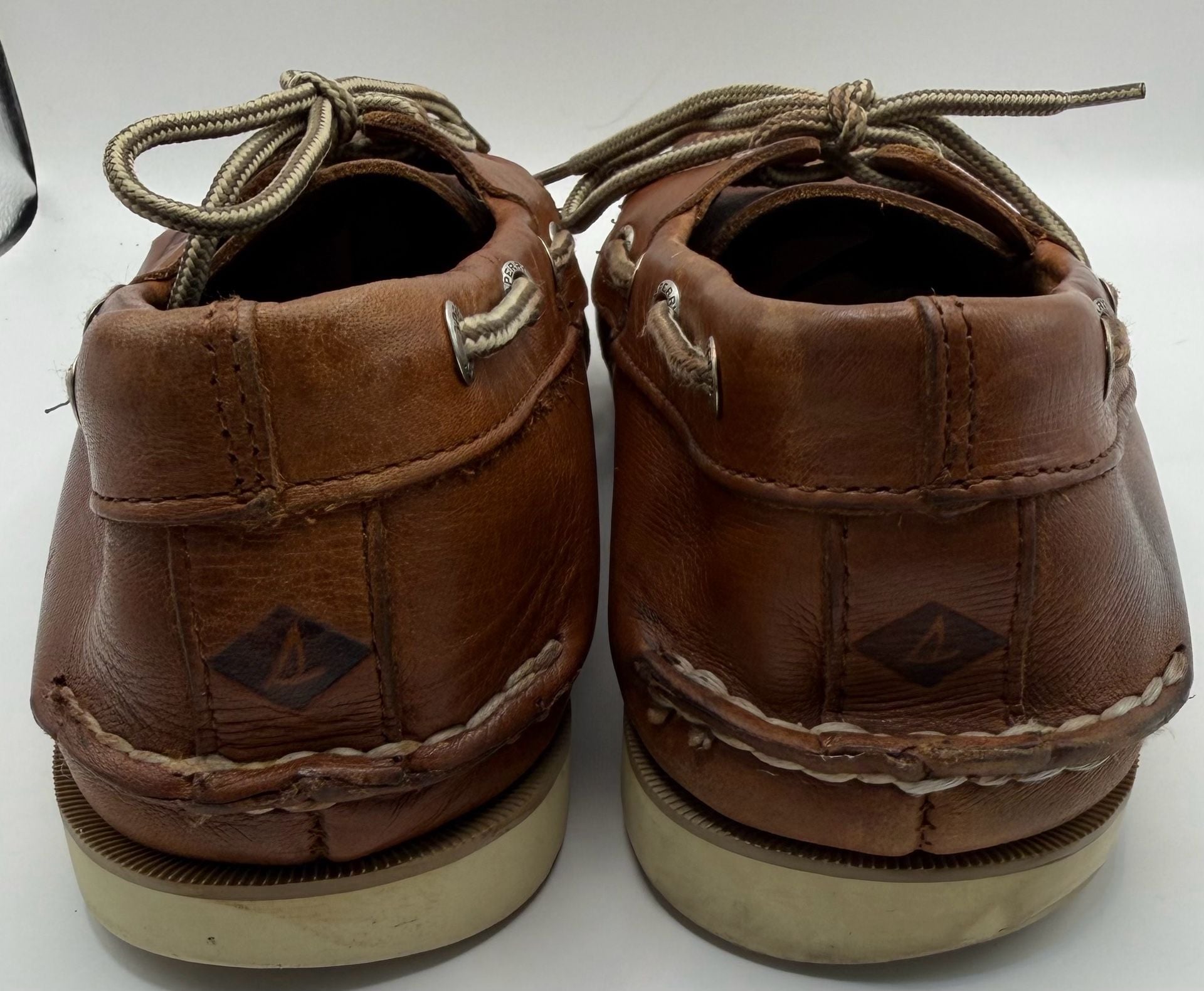 Sperry Top-Sider Boat Shoes Size 11M Brown Leather 4