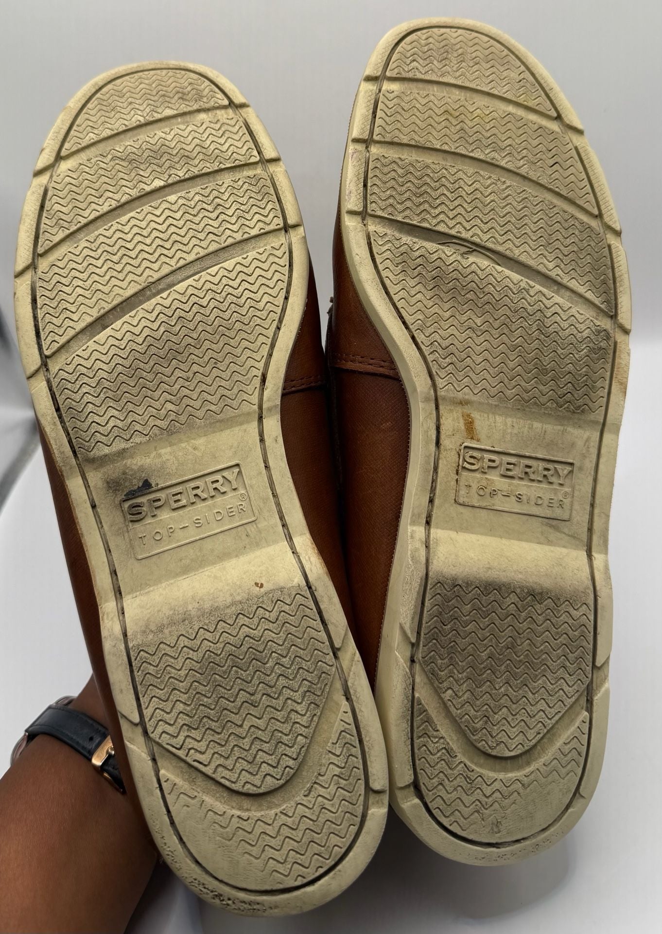 Sperry Top-Sider Boat Shoes Size 11M Brown Leather 5