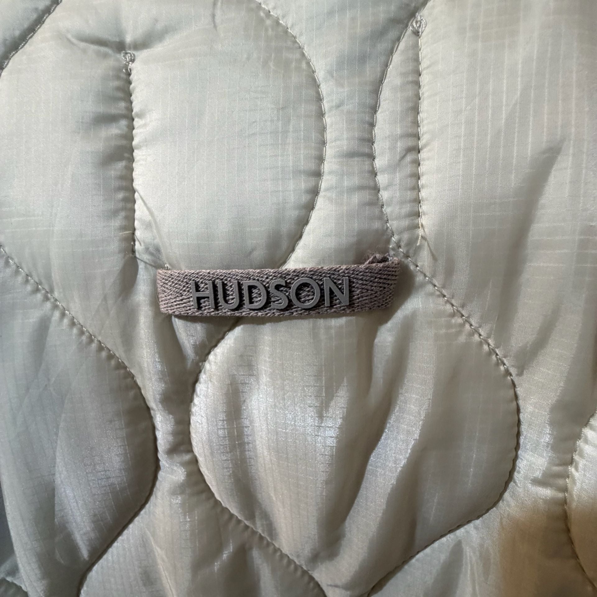 Hudson Quilted Jacket Size M Natural 8
