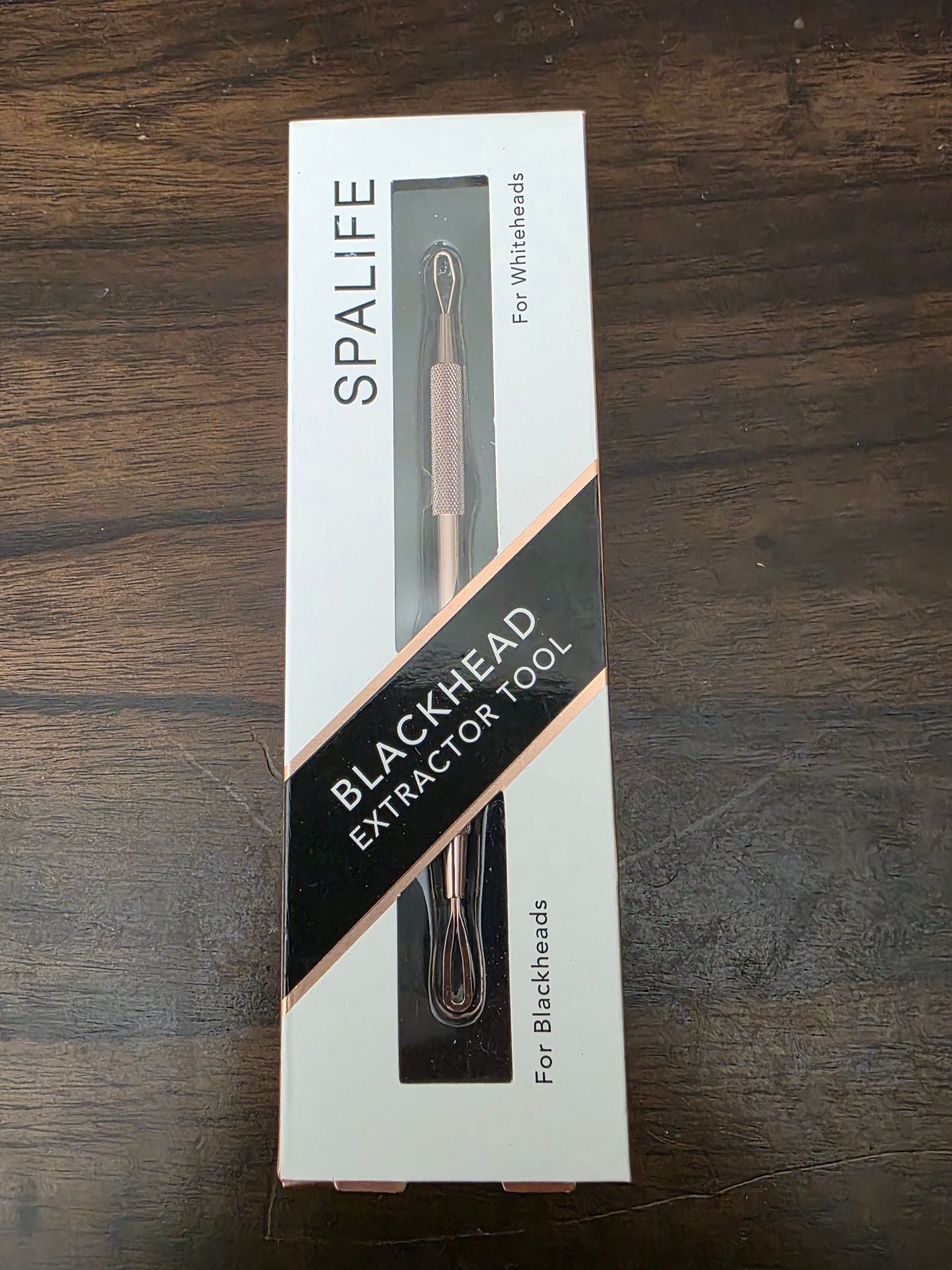 New in Box Spalife Blackhead Extractor Beauty Rose Gold Stainless Steel 1