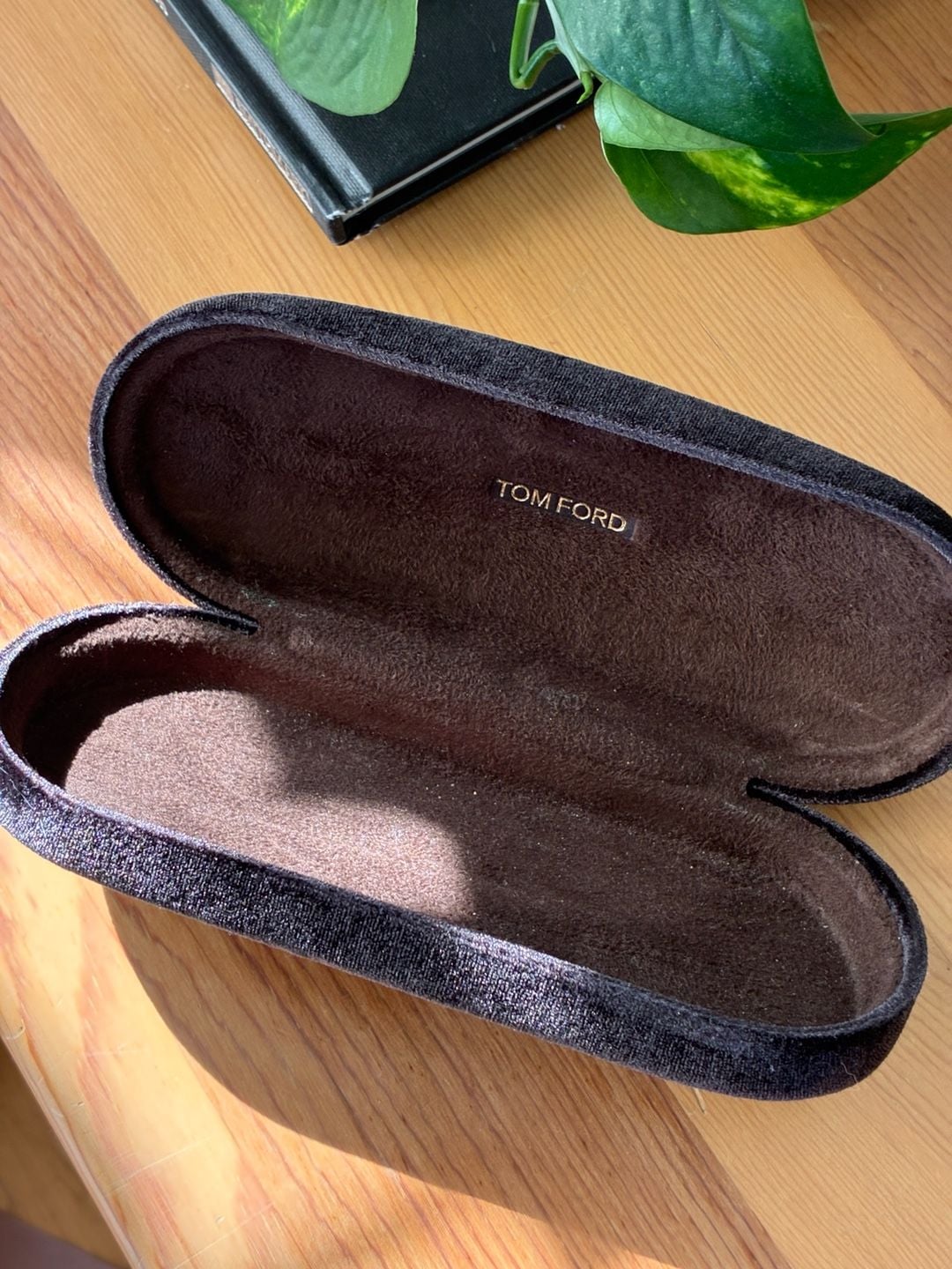 Tom Ford Eyeglasses Sunglasses Hard Case Black Velvet 2