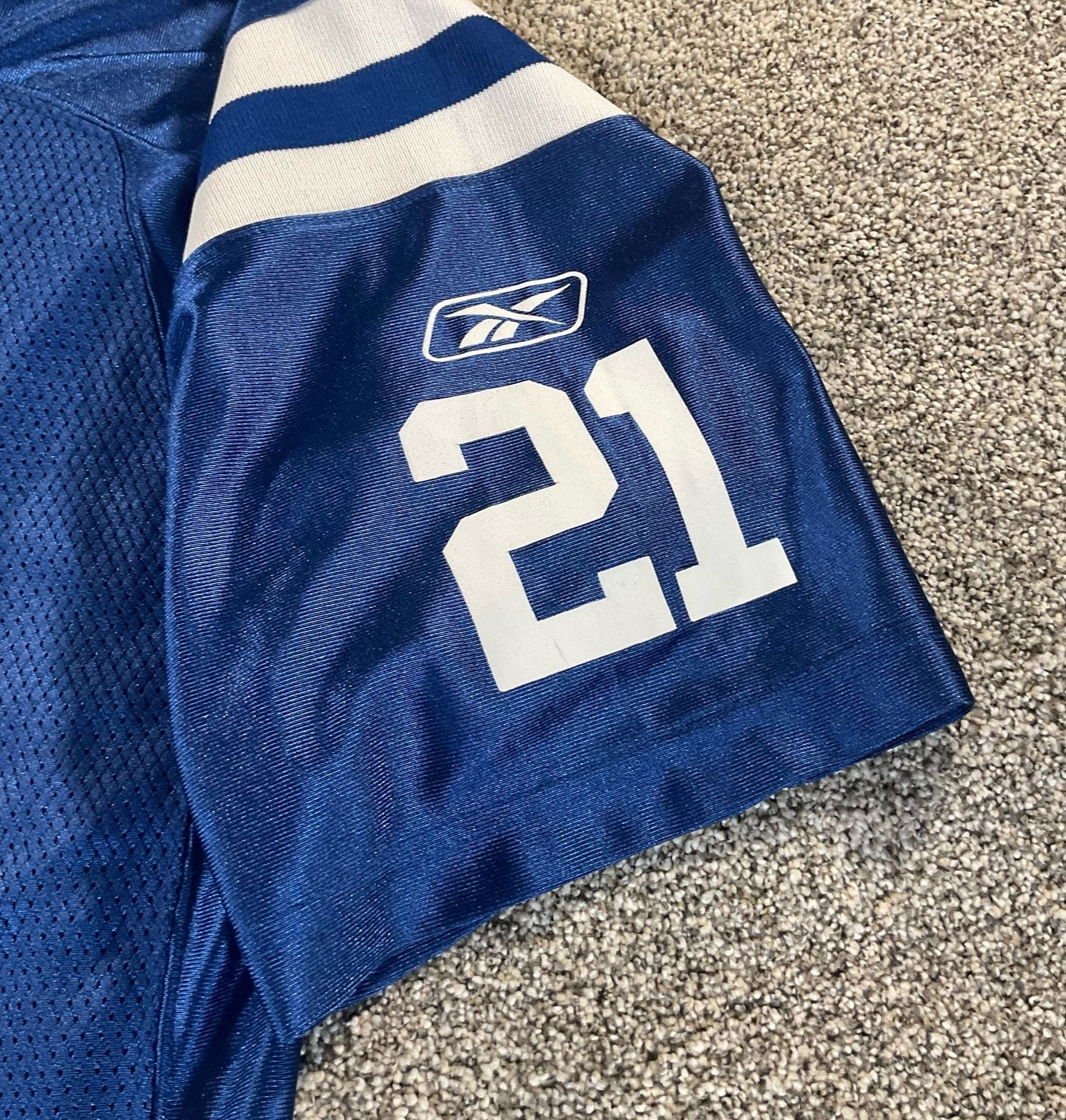 Vintage ON FIELD Reebok NFL Equipment Bob Sanders #21 Jersey Size S Blue 5