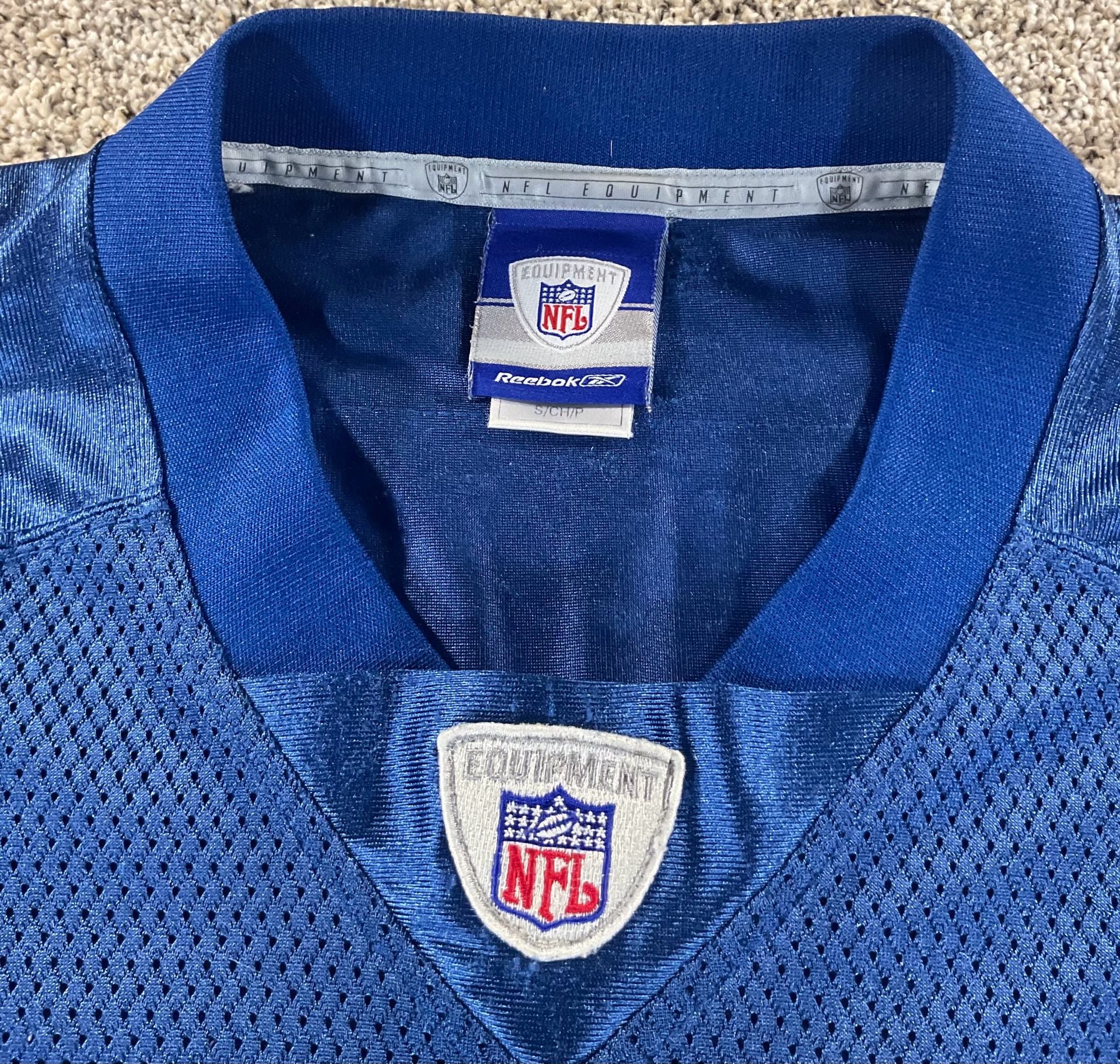 Vintage ON FIELD Reebok NFL Equipment Bob Sanders #21 Jersey Size S Blue 7