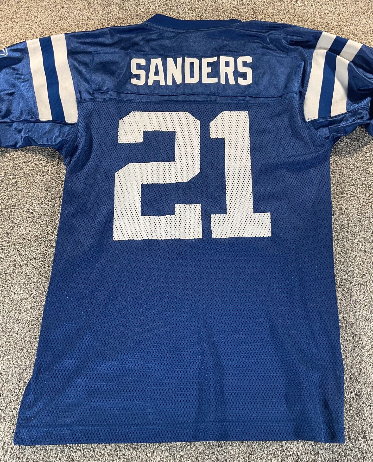 Vintage ON FIELD Reebok NFL Equipment Bob Sanders #21 Jersey Size S Blue 9
