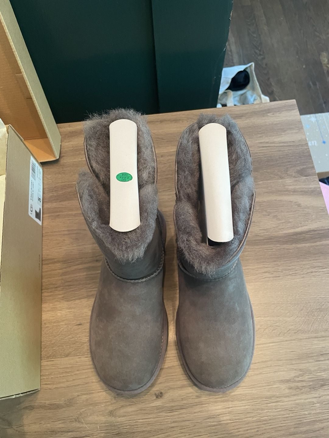 NIB-Never worn UGG Bailey Button II Boots Size 5 Grey 4