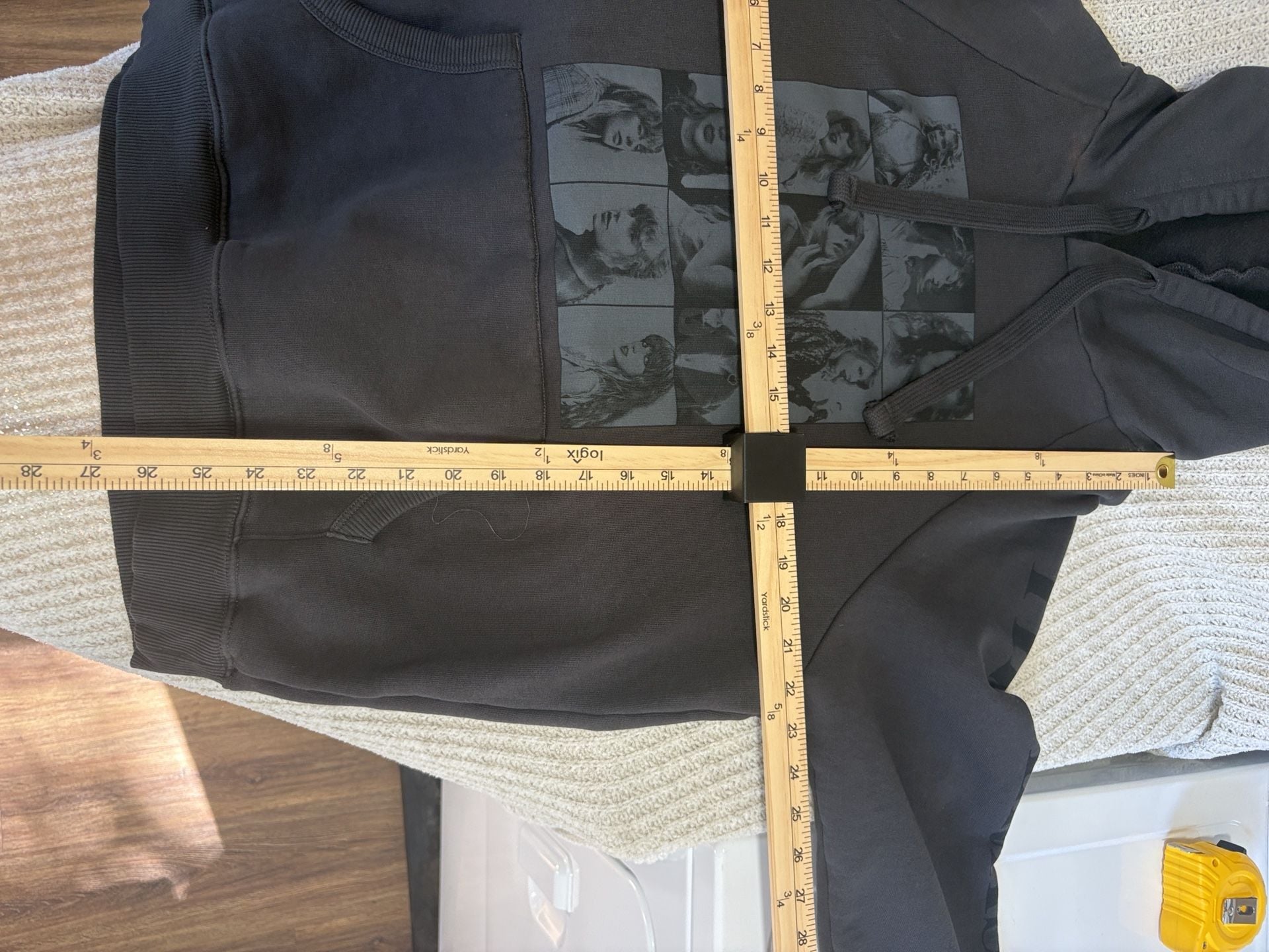 Taylor Swift The Eras Tour Hoodie Size S Charcoal Photo Collage Tour Dates 3