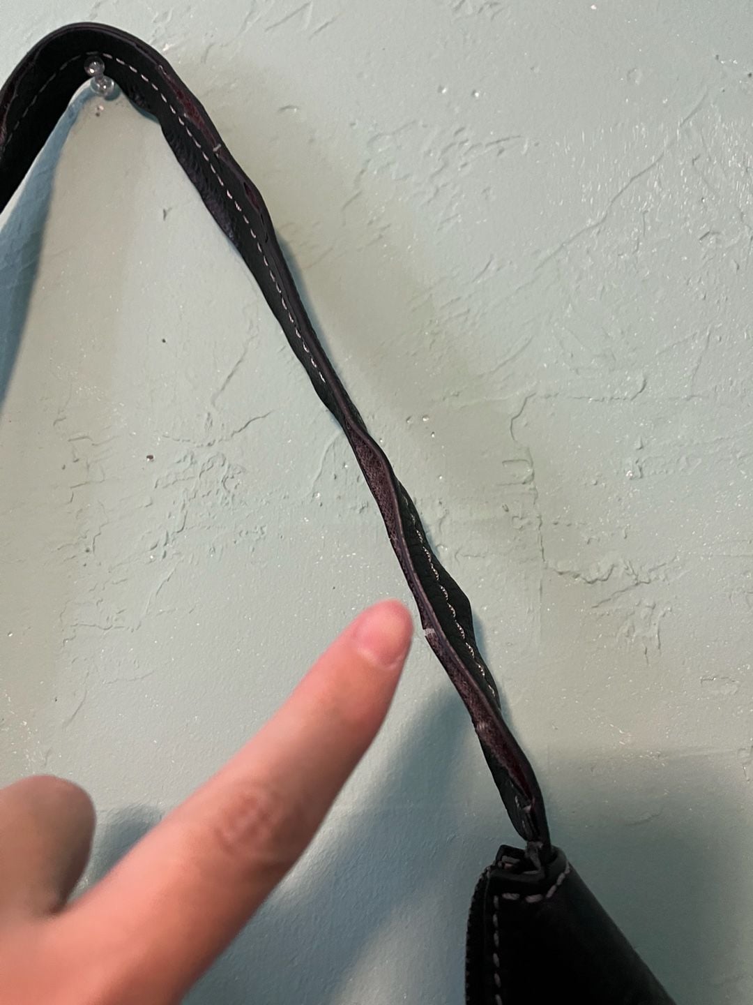 Flawed The Sak Kendra Hobo Shoulder Bag Black Leather 3