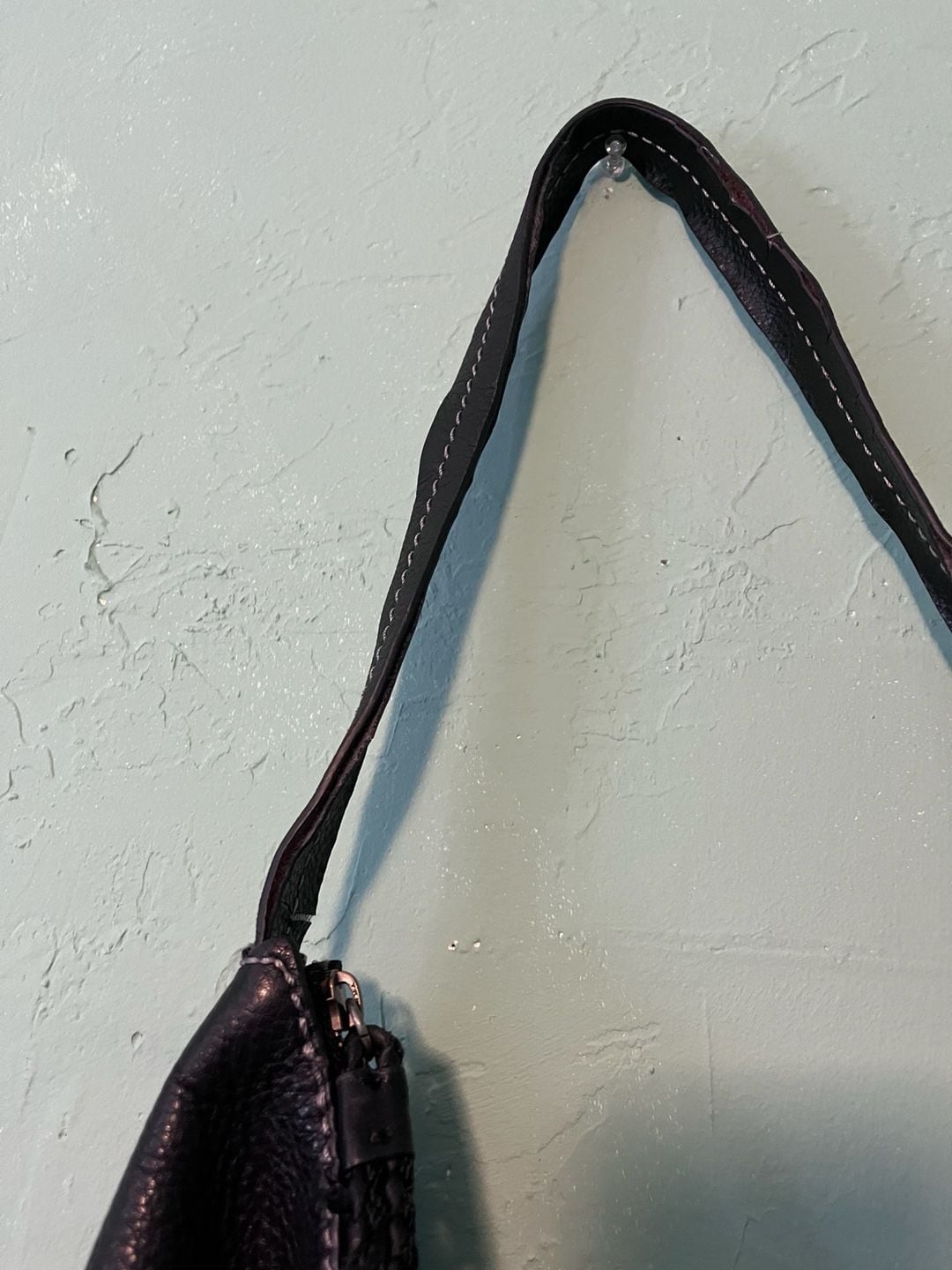 Flawed The Sak Kendra Hobo Shoulder Bag Black Leather 4