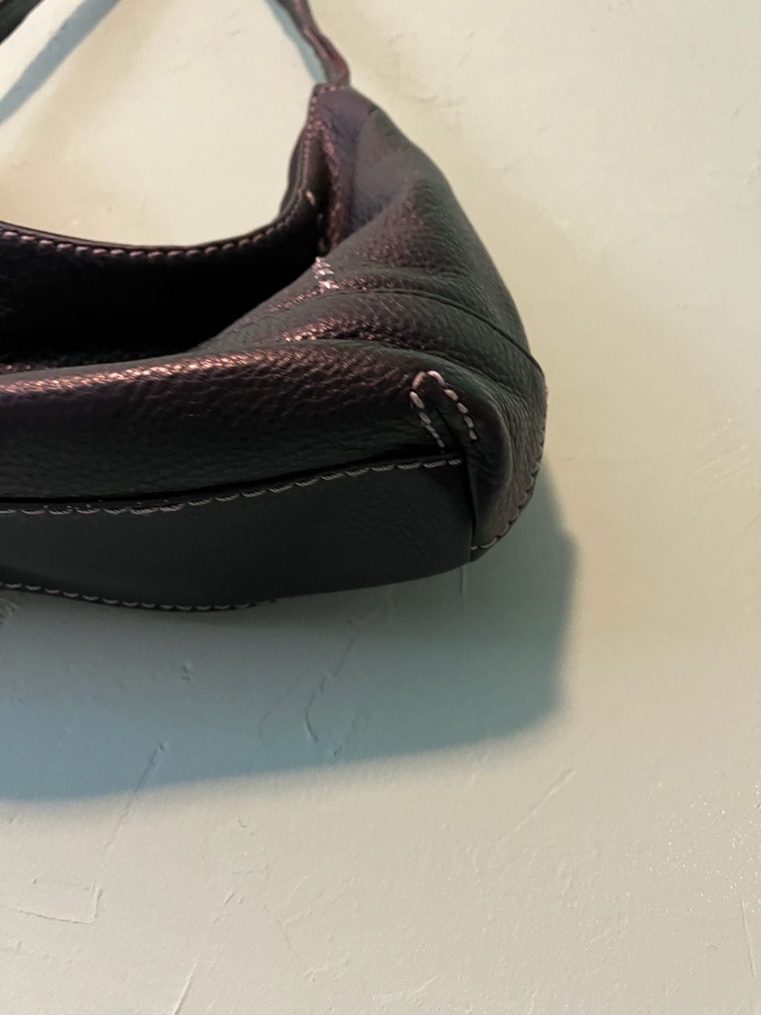 Flawed The Sak Kendra Hobo Shoulder Bag Black Leather 5