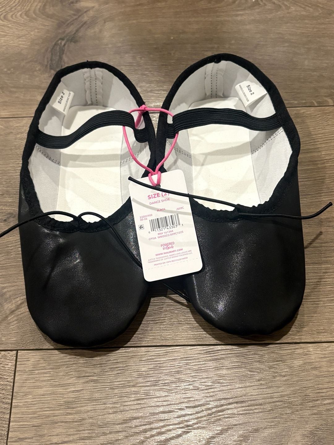 Justice Ballet Flats Black size 2 6