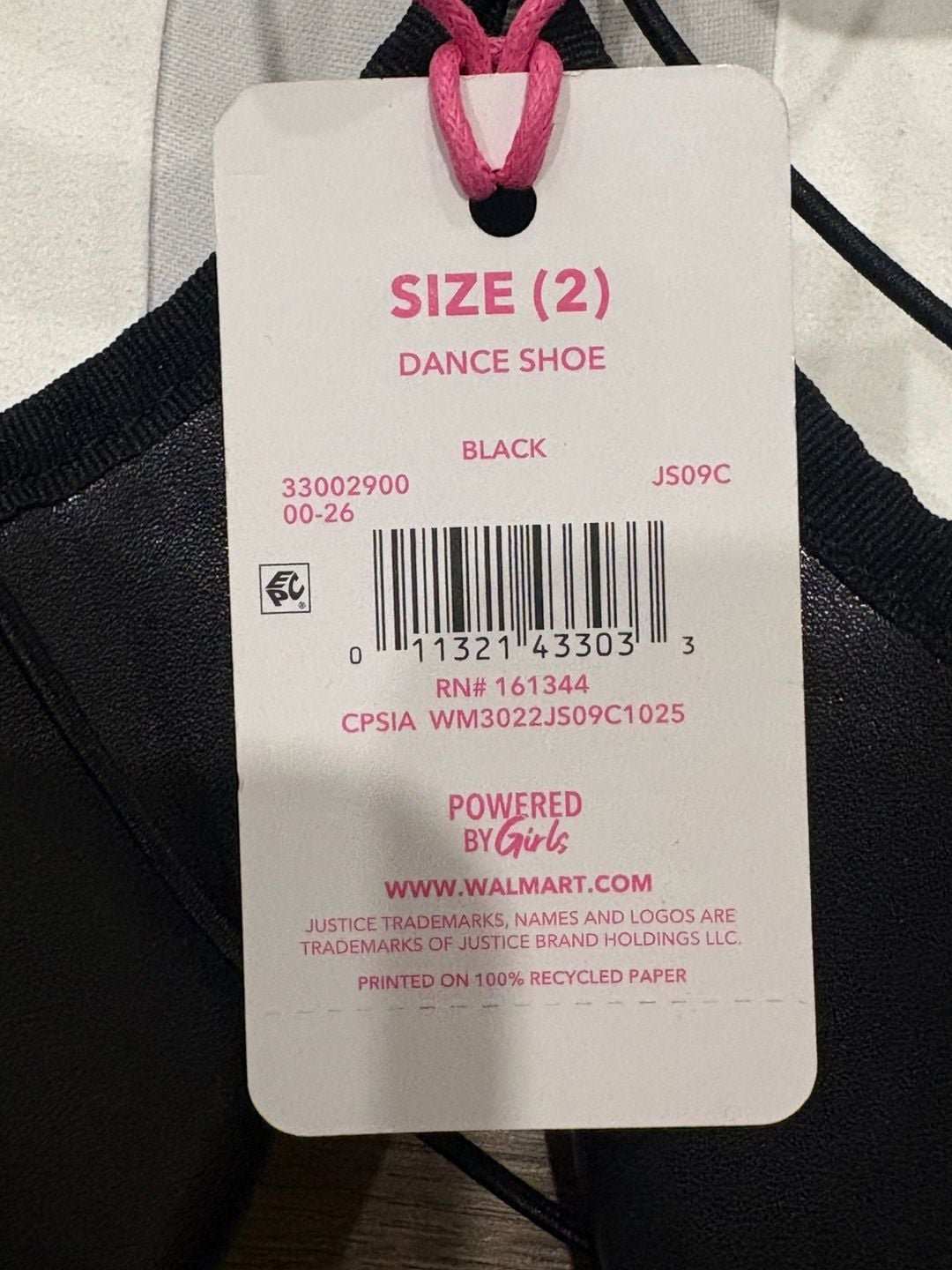 Justice Ballet Flats Black size 2 7