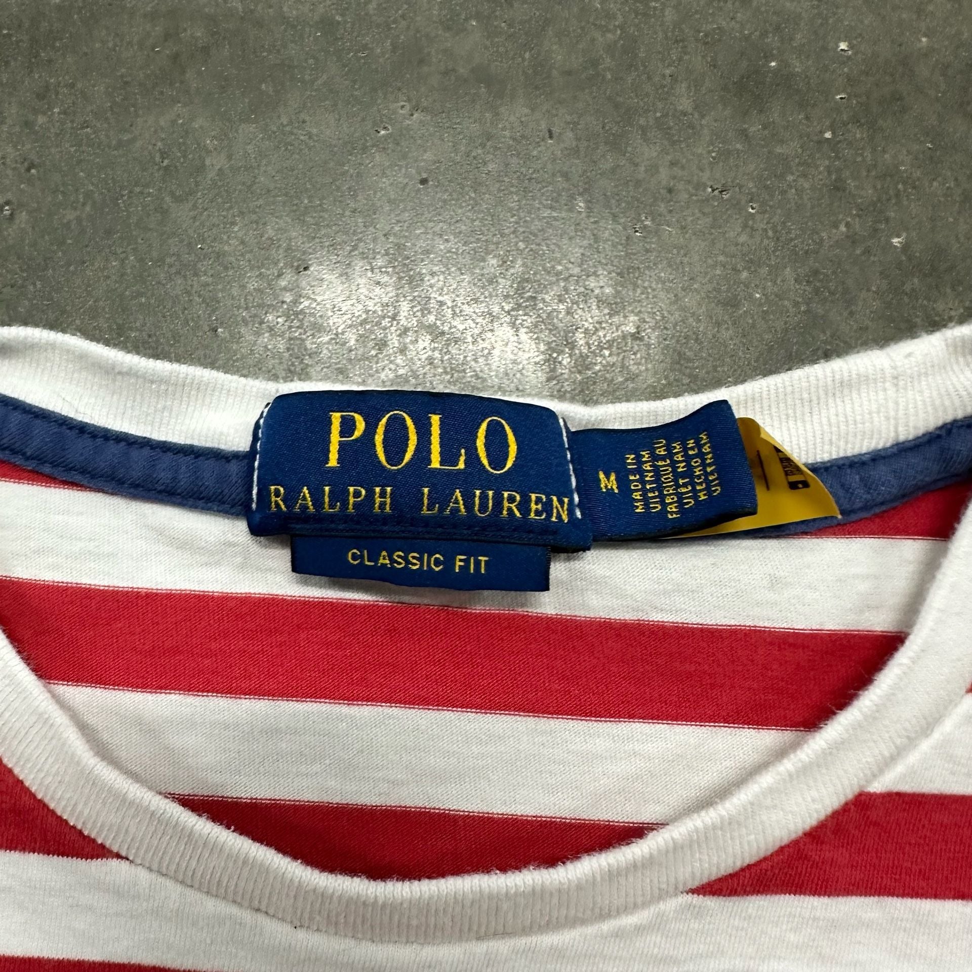 Polo Ralph Lauren Classic Fit Striped Pony Logo T Shirt Preppy Nautical Sailor 4