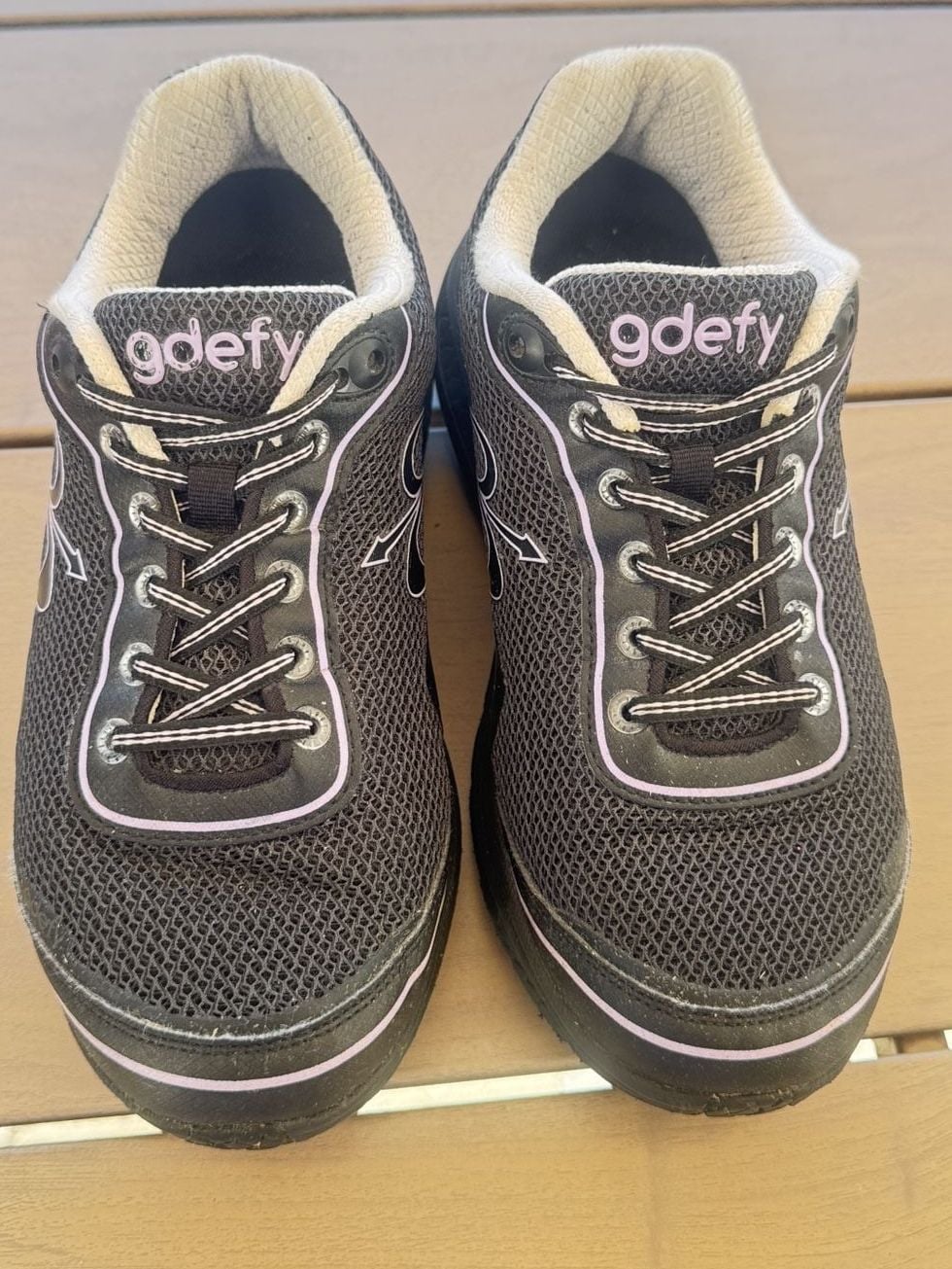 GDEFY TB9024FLP-XW Size 8 Black Walking Shoes 2