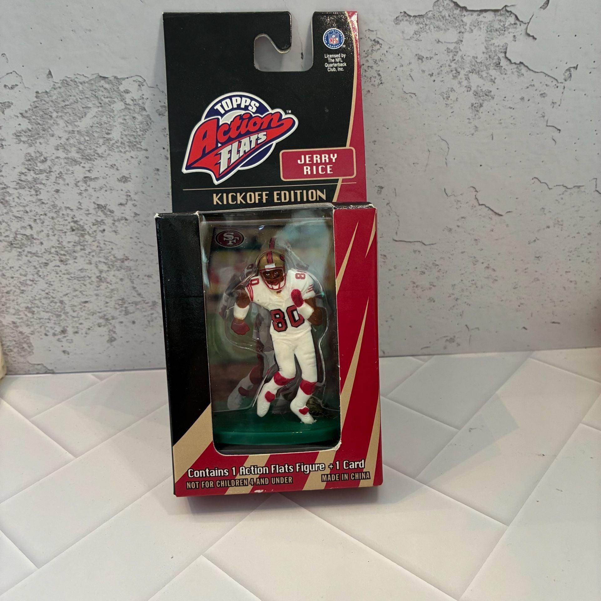 VTG Topps Action Flats Jerry Rice Kickoff Edition Figure And Card 1