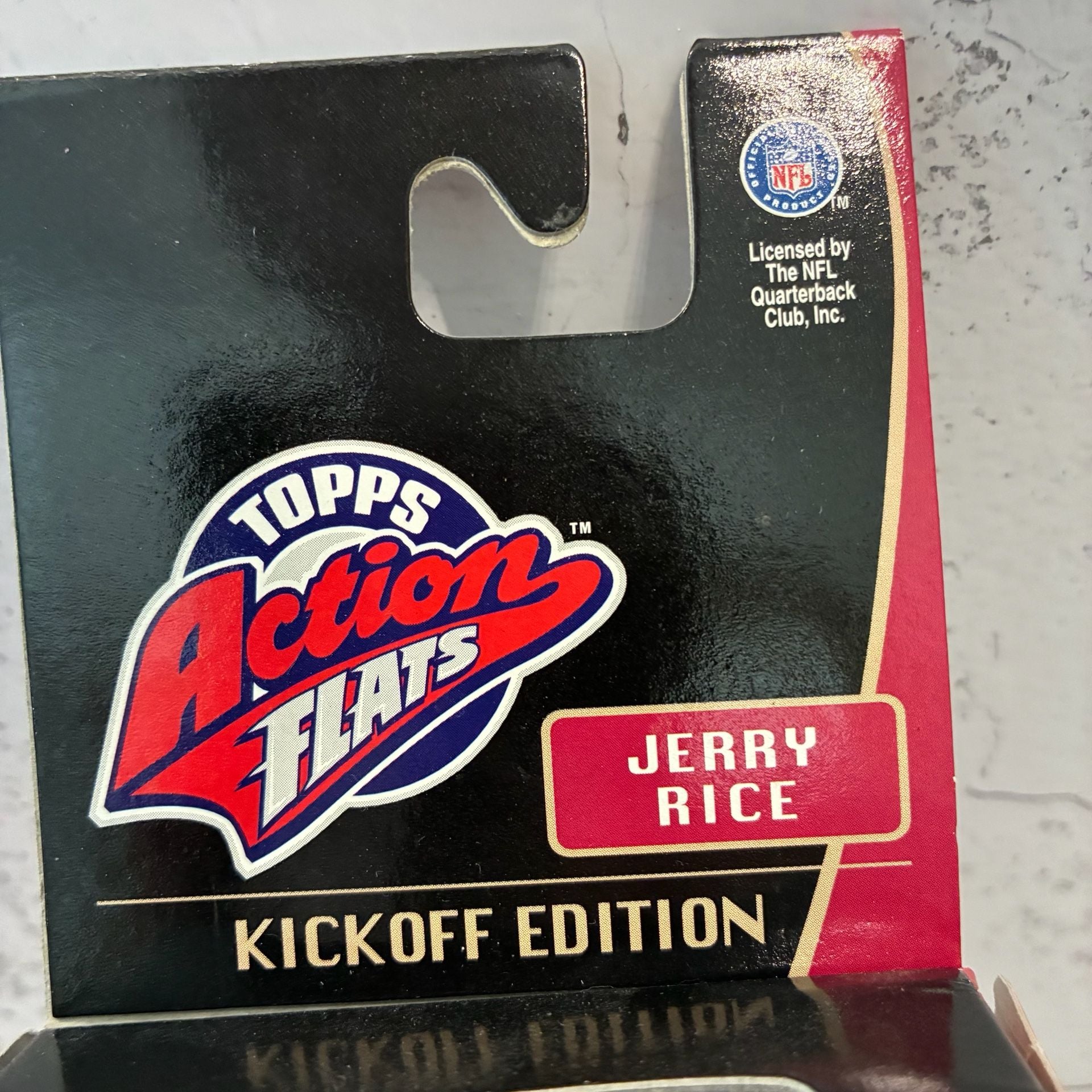VTG Topps Action Flats Jerry Rice Kickoff Edition Figure And Card 2
