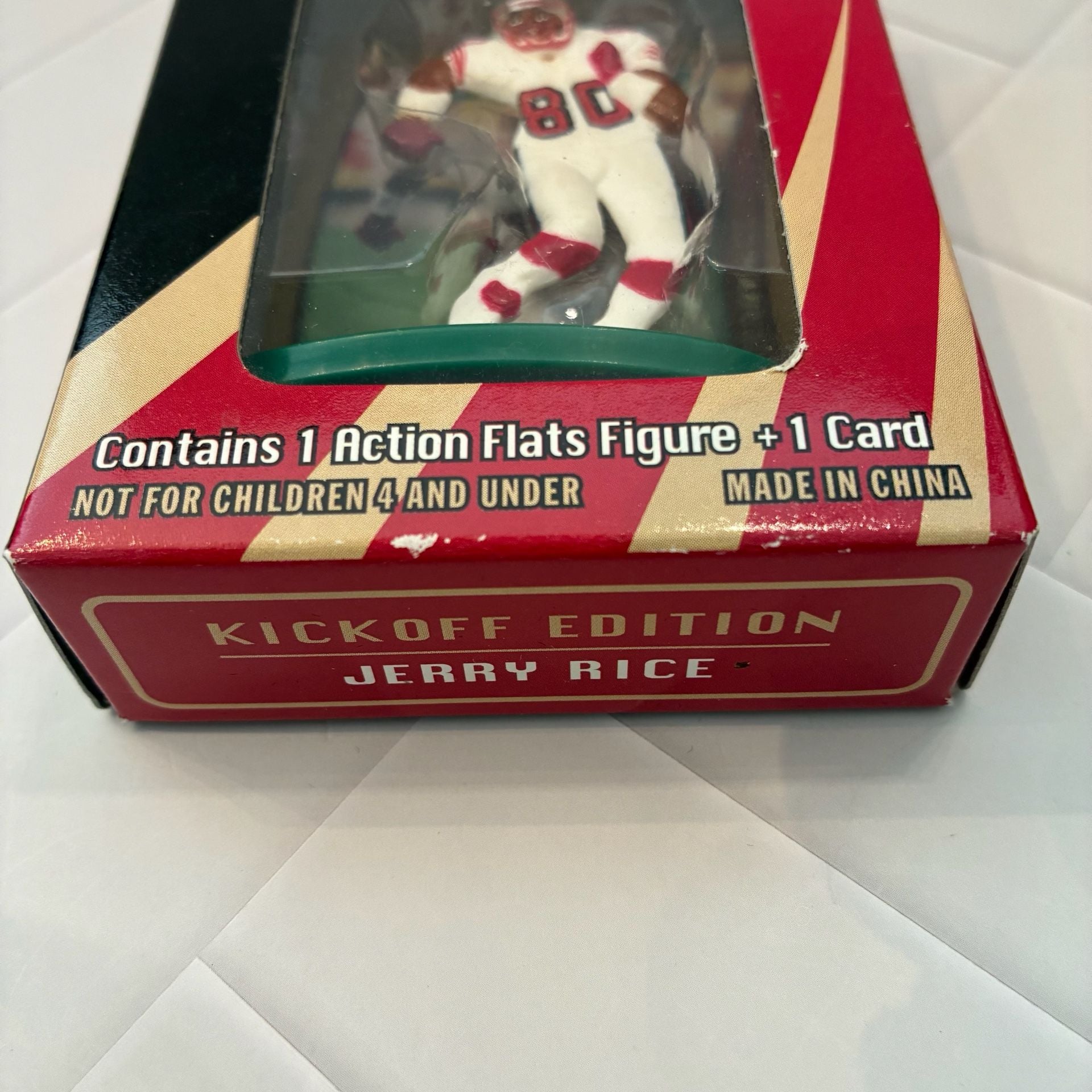 VTG Topps Action Flats Jerry Rice Kickoff Edition Figure And Card 3