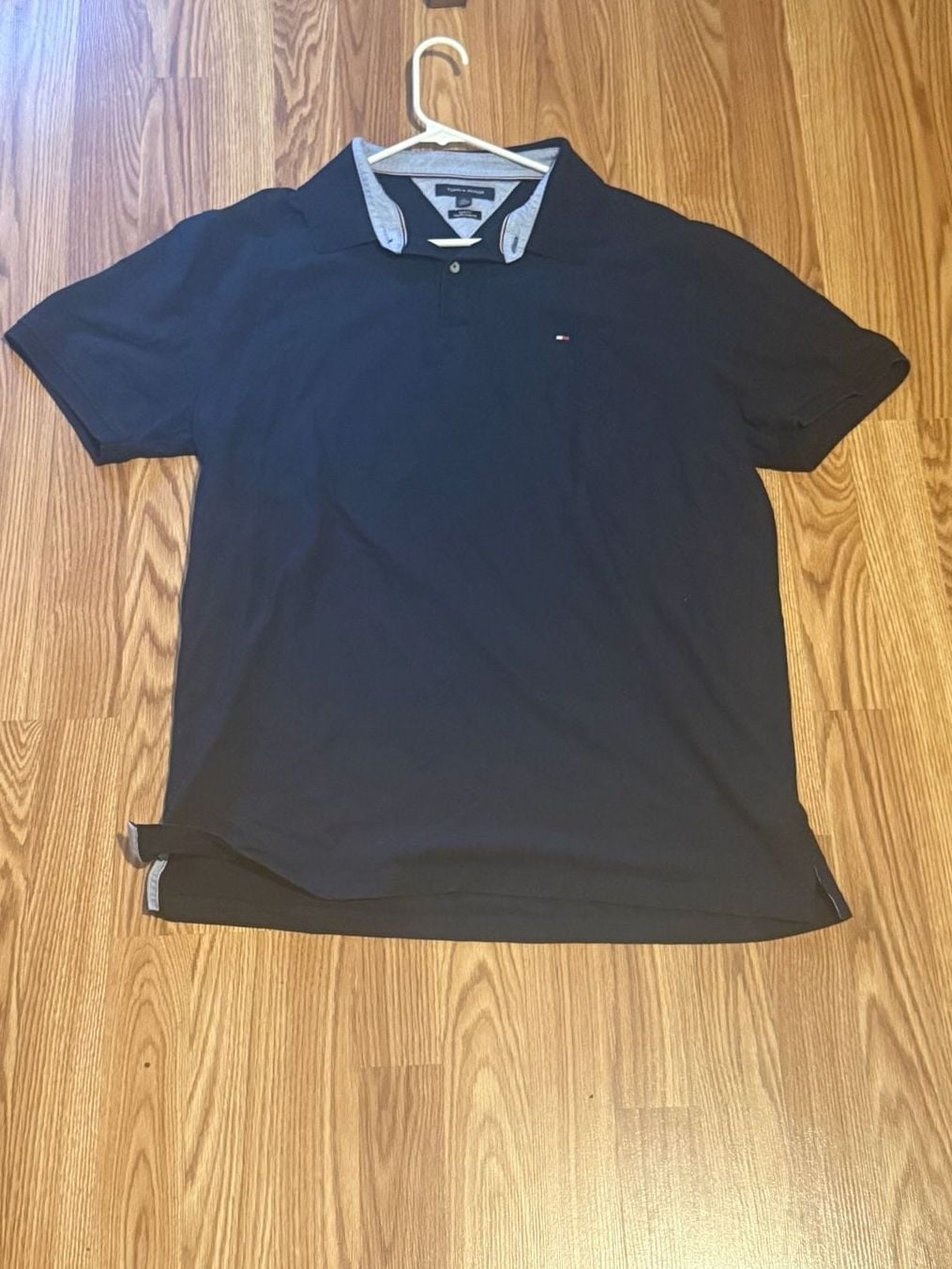 Tommy Hilfiger Slim Fit Polo Size XXL Navy Blue 5