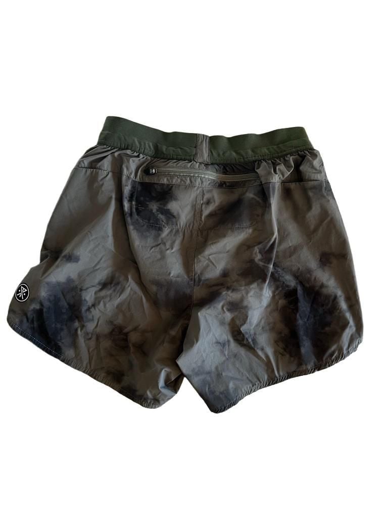 Roark Run Amok Shorts Size S Tie Dye Olive Green Running Athletic 6