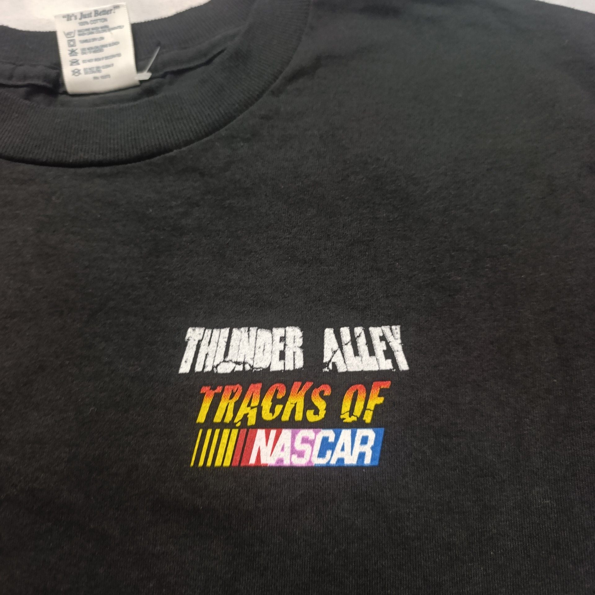 Delta Nascar Thunder Alley T-Shirt Size M Black Vintage 3