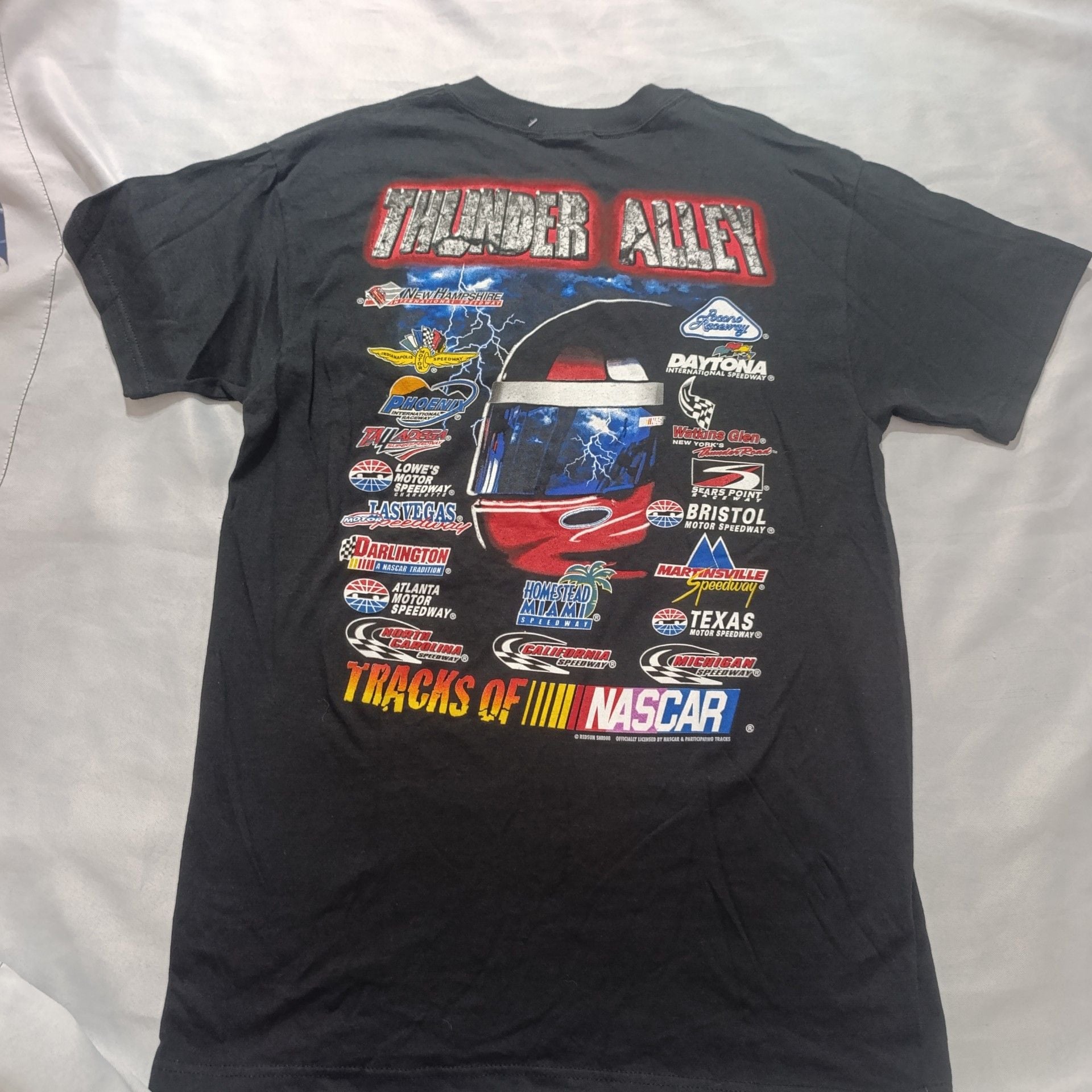 Delta Nascar Thunder Alley T-Shirt Size M Black Vintage 6