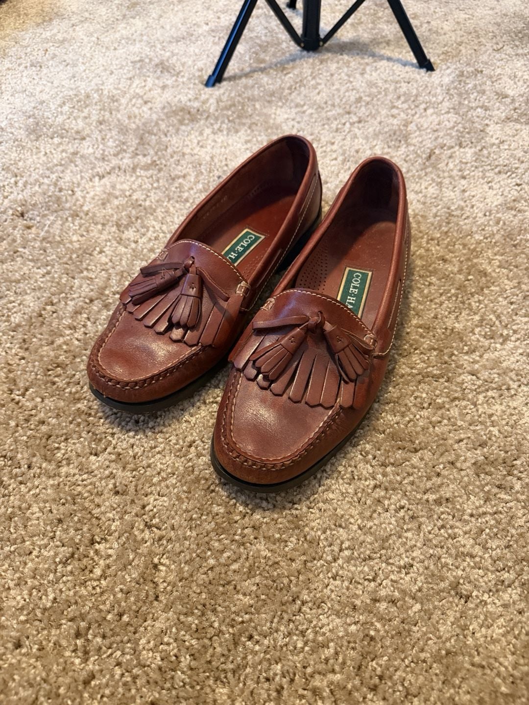 Cole Haan Pinch Tassel Loafers Brown Leather 2