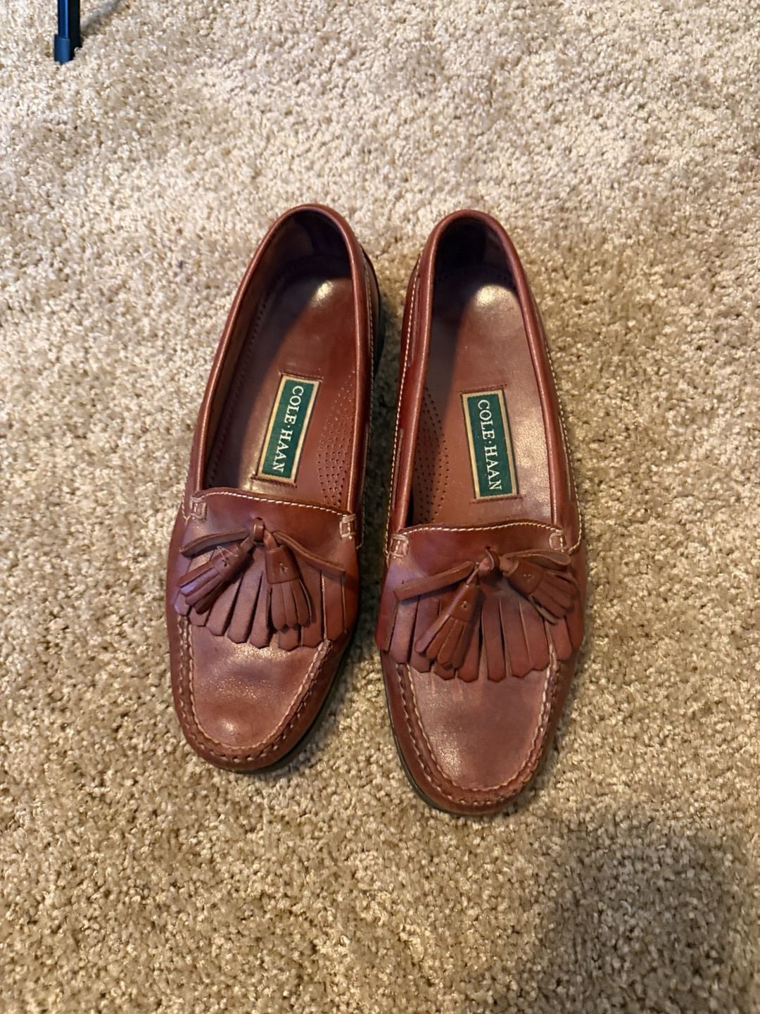 Cole Haan Pinch Tassel Loafers Brown Leather 3