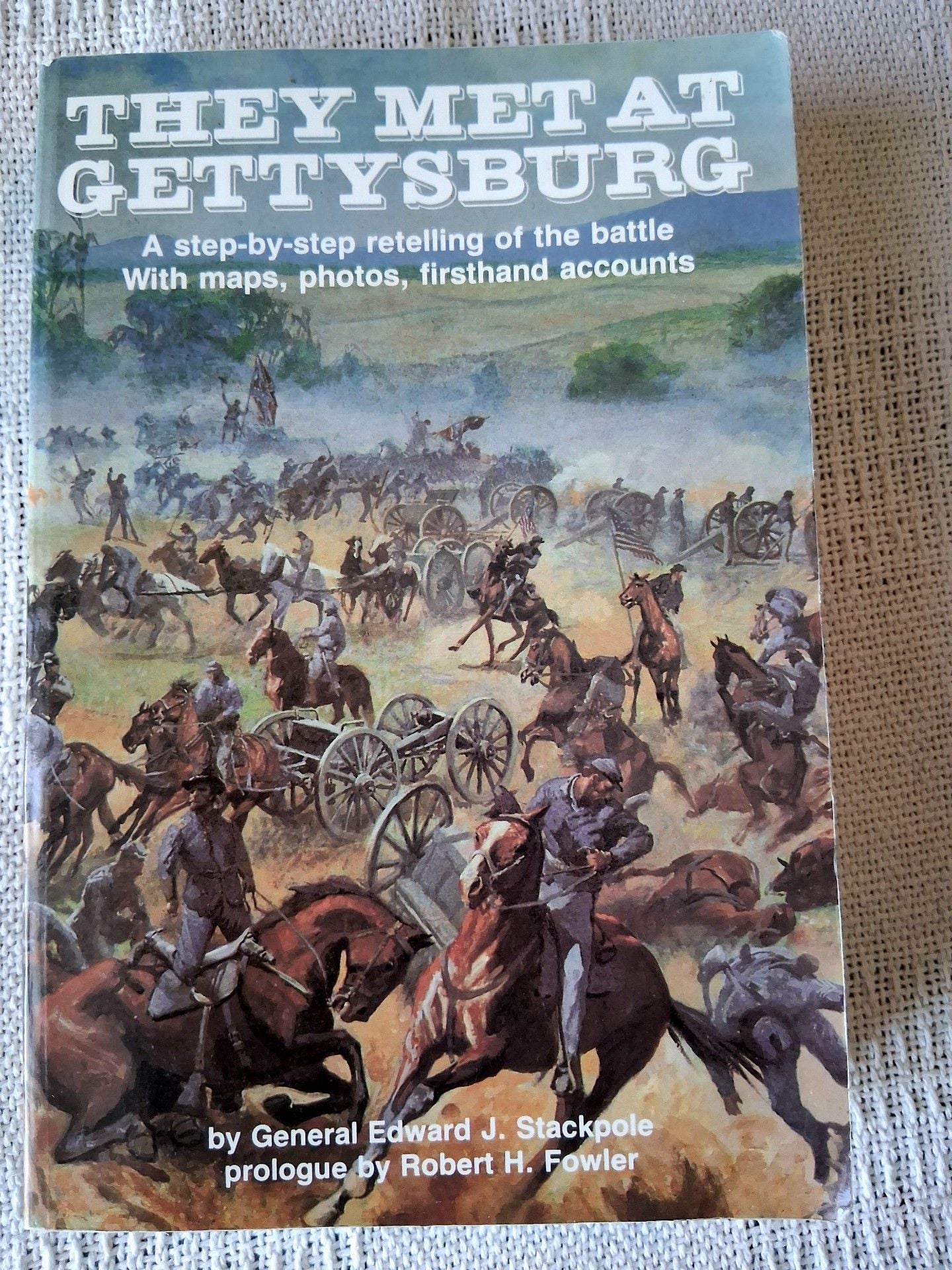 They Met At Gettysburg by General Edward J. Stackpole Hardcover Book 1