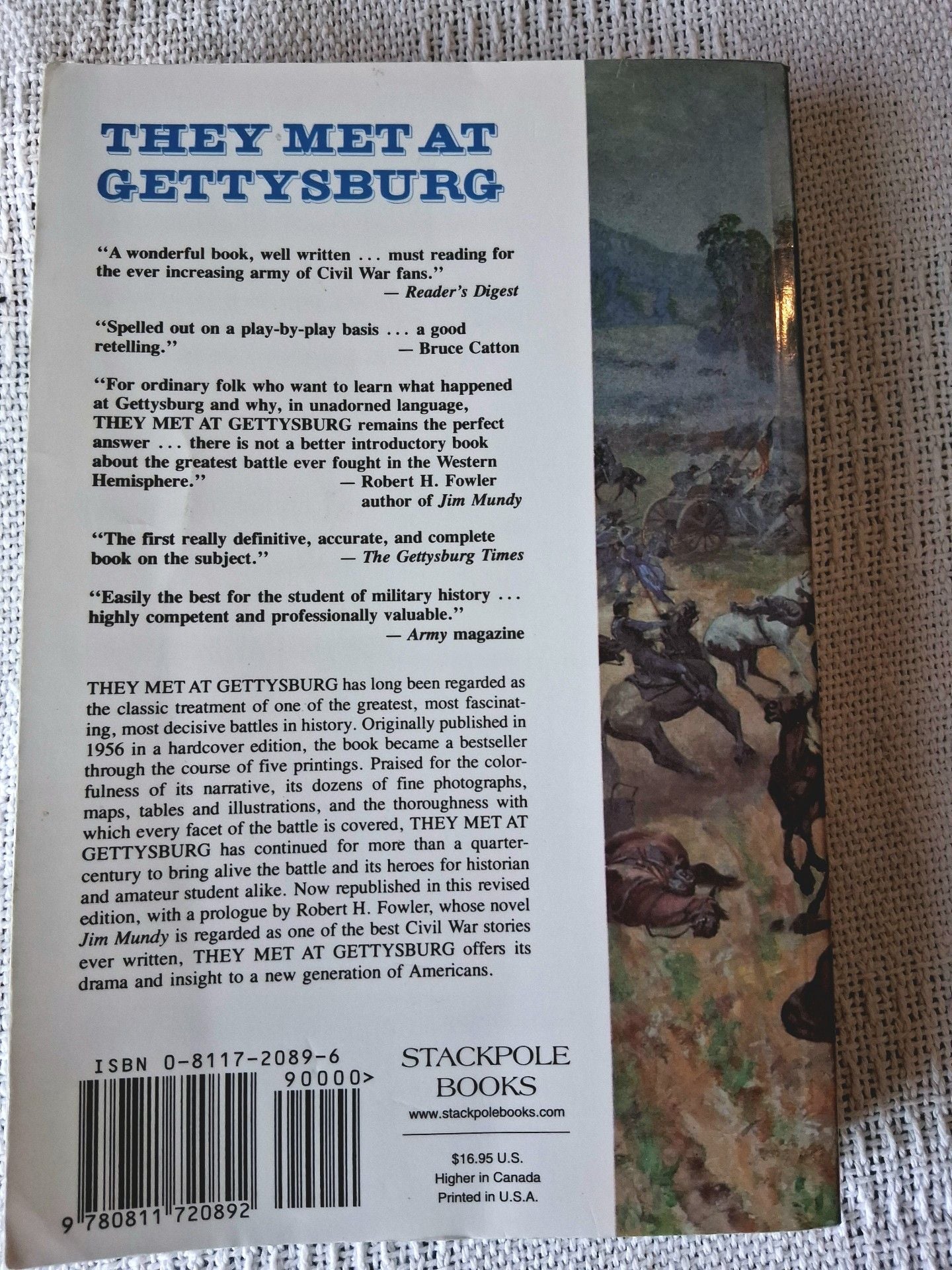 They Met At Gettysburg by General Edward J. Stackpole Hardcover Book 6