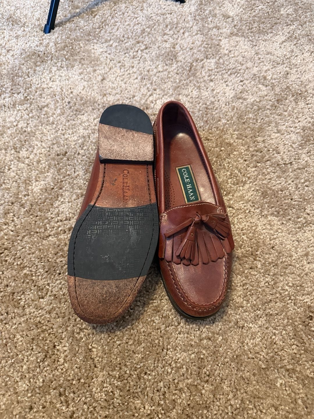 Cole Haan Pinch Tassel Loafers Brown Leather 5