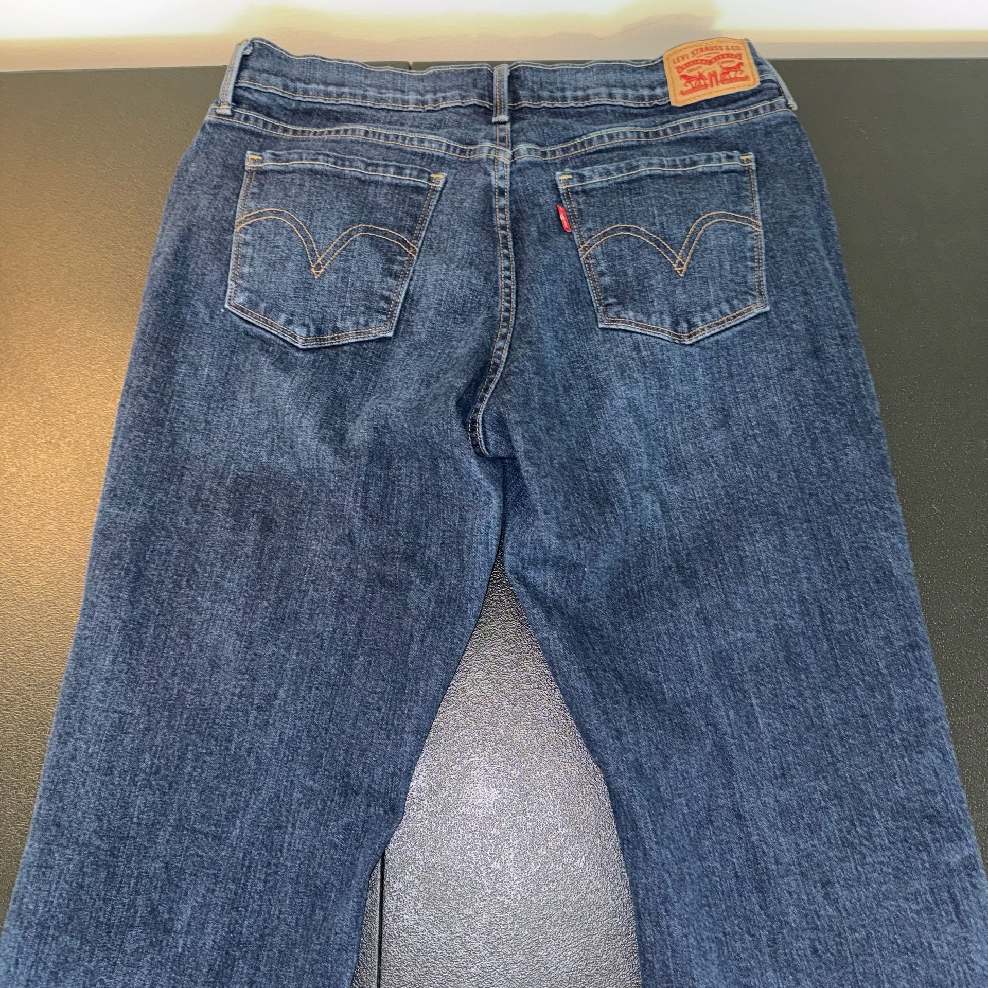 Levi's 505 Straight Jeans Size 12 Dark Wash Denim 4