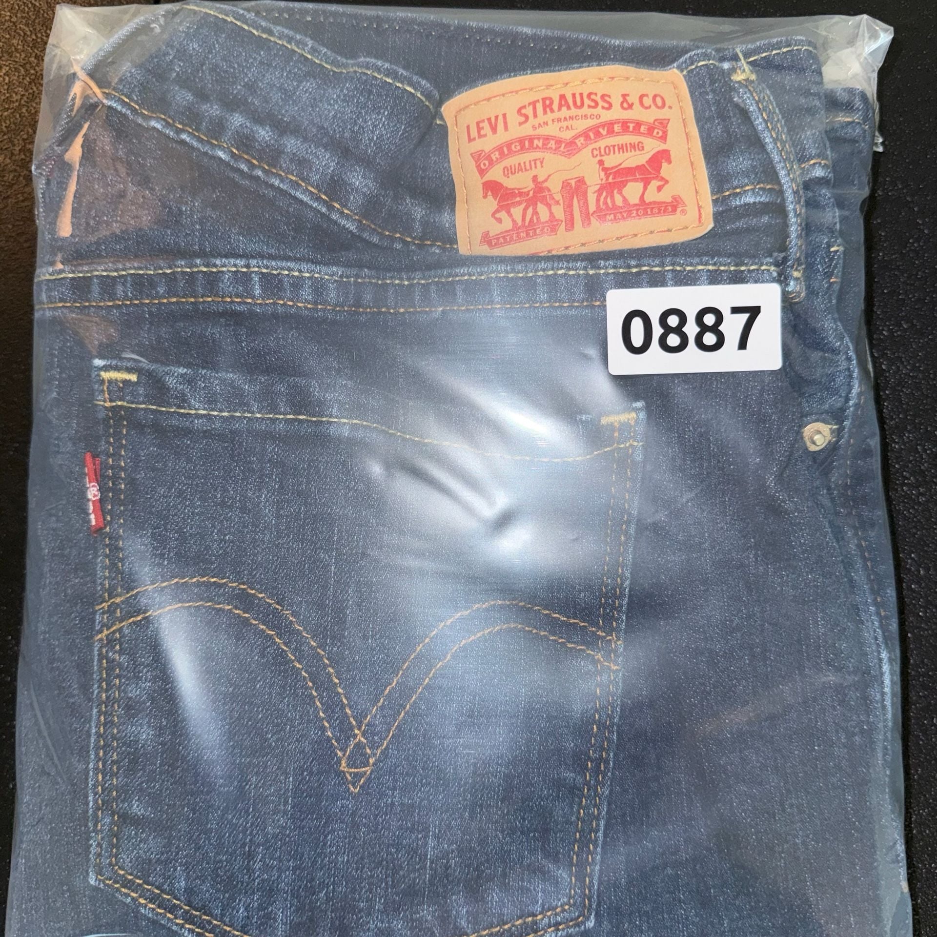 Levi's 505 Straight Jeans Size 12 Dark Wash Denim 8