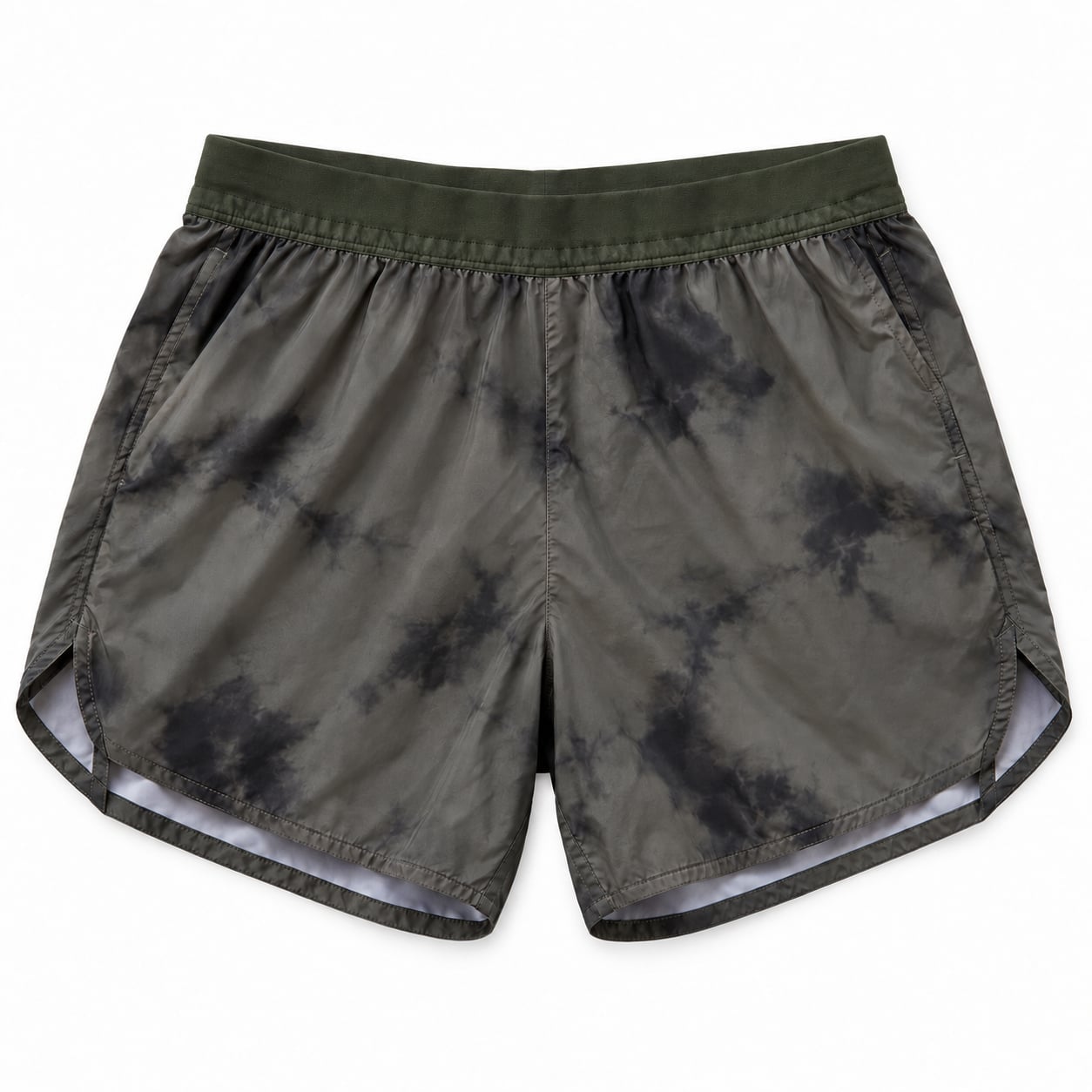 Roark Run Amok Shorts Size S Tie Dye Olive Green Running Athletic 2