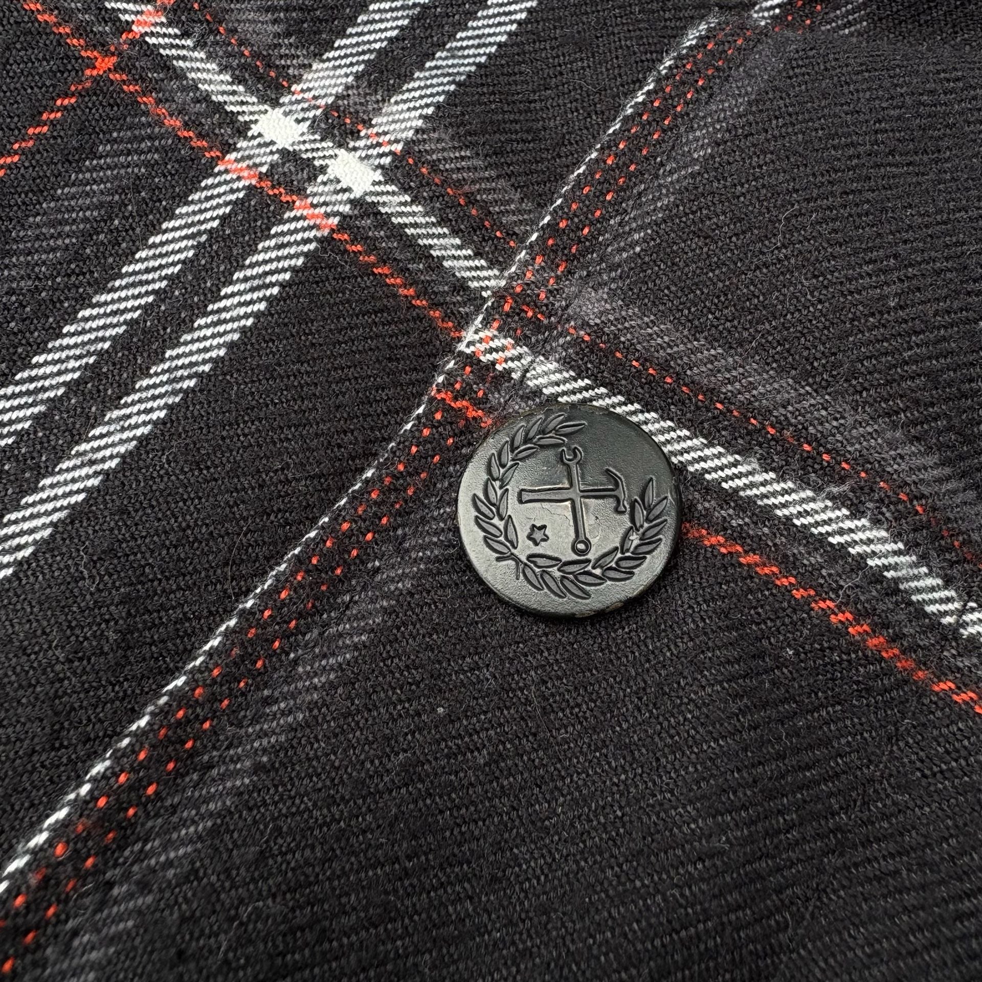 Dixxon Flannel Co Quilted Jacket XL Black White Plaid Live Fast Forever Shacket 11