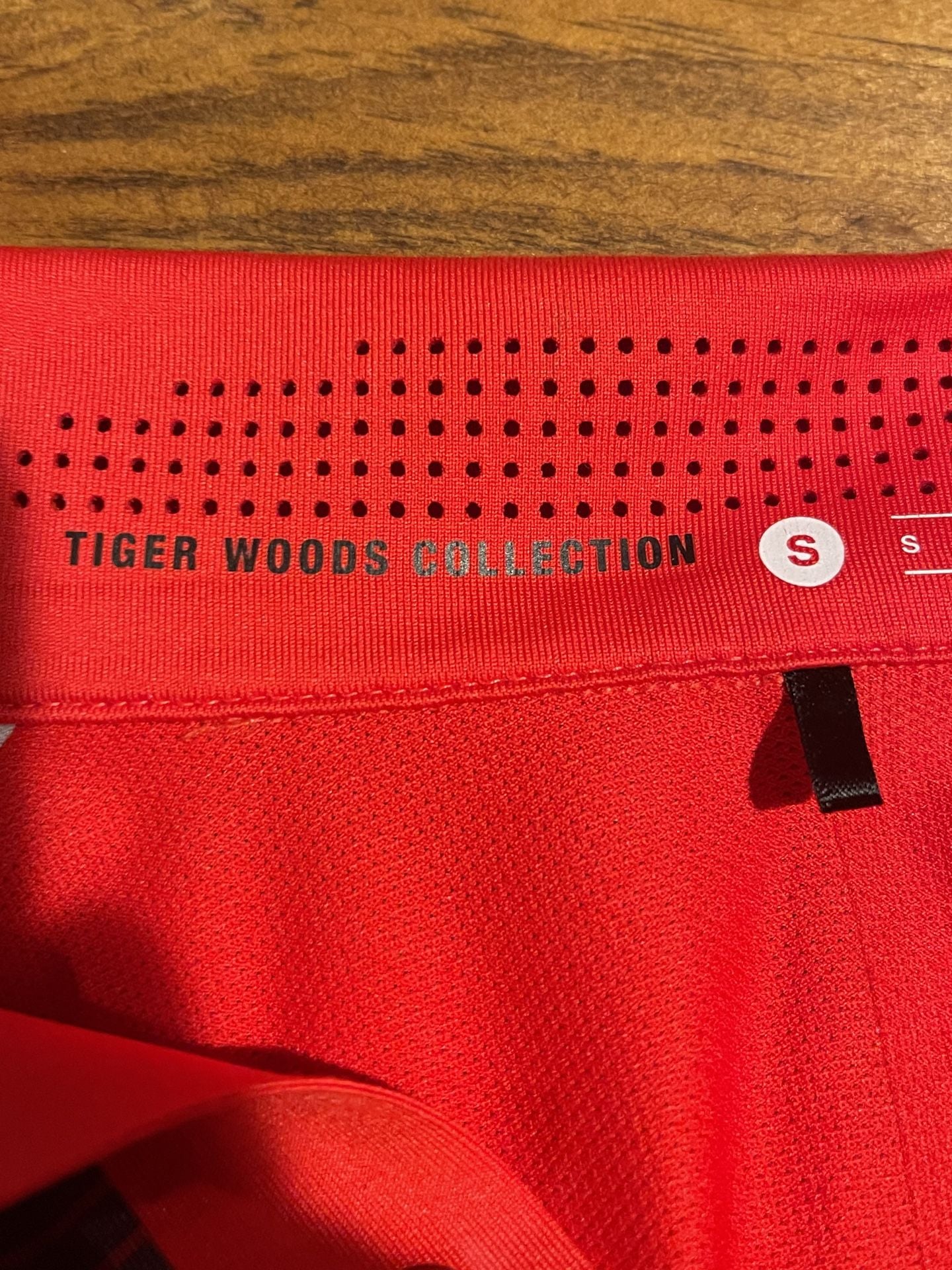 Nike Tiger Woods Collection Polo Shirt Size S Red Striped Golf 8